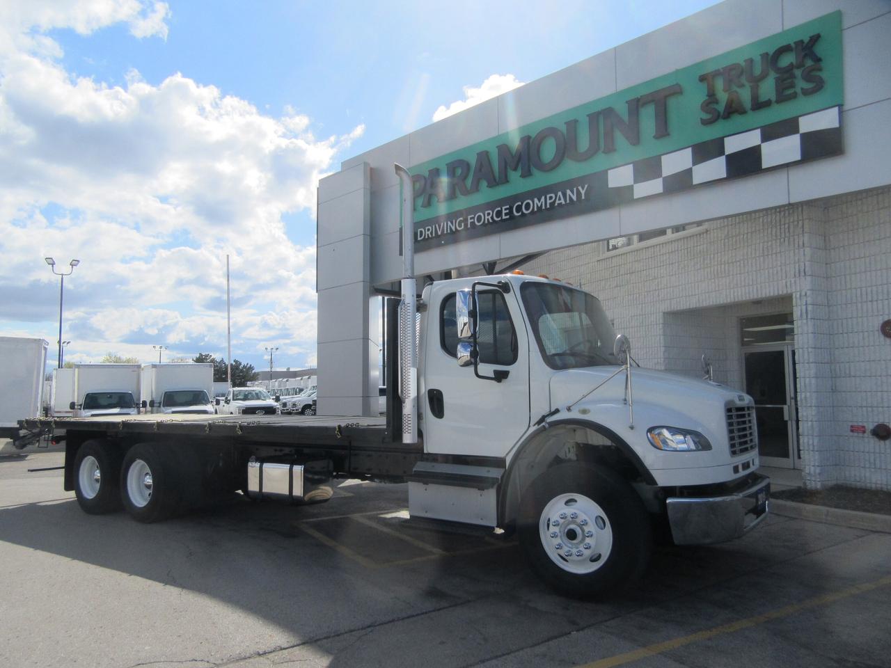 2019 Freightliner M2-106 DIESEL NEW 26FT FLAT DECK WITH TIE STRAP PACKAGE Photo