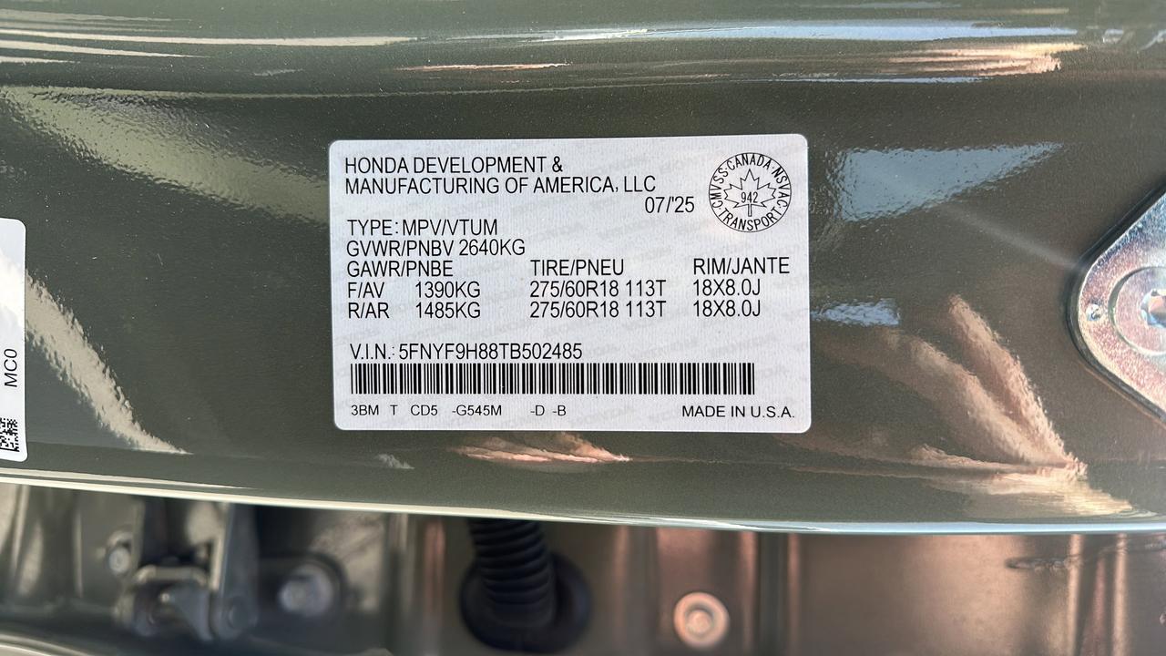 2026 Honda Passport Touring Photo