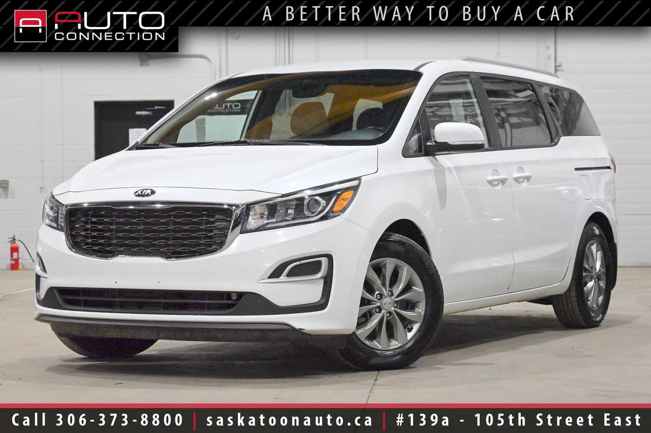<p><span><font color=#000000><span>Financing & Warranty Available!</span><span><br></span></font></span><span><br></span><span>SK Vehicle - Perfect Family Hauler! - Excellent Condition</span><span><br></span><span><br></span><span>Key Features:</span><span><br></span><span><br>- 8-Passenger Seating<br>- Heated Seats<br>- Heated Leather-Wrapped Steering Wheel<br>- Apple CarPlay & Android Auto Compatibility<br>- Slide-n-Stow 2nd-Row Side Seats<br>- 60/40 3rd-Row Split Fold-in-Floor Seats<br>- Rear Parking Sensors<br>- Rearview Camera<br>- 8-Way Power Drivers Seat w/ Lumbar Support<br>- Cooling Glovebox<br>- Rear Air Conditioning Controls<br>- Power-Folding Heated Sideview Mirrors<br>- HomeLink System<br>- Bluetooth Hands-Free Phone Connectivity<br>- USB & AUX Input Jacks<br>- Auto-Dimming Rearview Mirror<br>- Automatic Projection Headlights<br>- LED Positioning Lights (Bar-Type)<br>- Roof Rails<br>- 17-Inch Alloy Wheels<br>- 3.3L 6-Cylinder Engine<br><br><b>Exterior Colour:</b> Snow White Pearl<br><b>Interior Colour:</b> Grey Cloth<br><br><b>Manufacturers Brochure:</b> </span><a href=https://xr793.com/wp-content/uploads/2021/07/2020-Kia-Sedona-CN.pdf target=_blank><span>https://xr793.com/wp-content/uploads/2021/07/2020-Kia-Sedona-CN.pdf</span></a><span><br><br></span><span>Unlock a full year of exclusive VIP benefits with your purchase! Enjoy 20% off labour, 25% off tires, free windshield stone chip repairs, and so much more. Visit saskatoonauto.ca for all the details.<br></span><span><br>Honesty Pricing eliminates the haggle hassle by providing you with our lowest possible selling price up front. In fact, it is the lowest price in our market, and we will prove it by disclosing a comprehensive market report of what our competitors are selling similar vehicles for.<br></span><span><br>This vehicle meets our Diamond Certification standard, which begins by selecting only premium quality vehicles and subjecting them to a much more comprehensive inspection process than typical dealerships use. Diamond Certified ensures a clean history, exceptional appearance and problem-free operation.<br></span><span><br>At Saskatoon Auto Connection we sell pre-owned automobiles the way we would like to buy them ourselves. Since 2008, we have been dedicated to providing the highest level of integrity and transparency in our industry, in combination with the highest quality vehicles at the most competitive prices in Saskatchewan. Our friendly staff is ready to positively redefine your expectations of the pre-owned automobile space.</span><span></span></p>