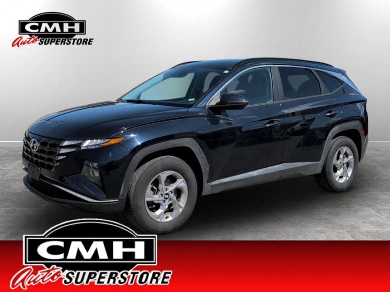 <b>Heated Seats, Apple CarPlay, Android Auto, Heated Steering Wheel, Adaptive Cruise Control, Blind Spot Detection, Lane Keep Assist, Lane Departure Warning, Forward Collision Alert, LED Lights, Proximity Key, Tow Package, Rear Camera</b><br> <br> <br>CMH certifies that all vehicles meet DOUBLE the Ministry standards for Brakes and Tires. The advertised price is the promotional financing price. For all other methods of payment, the selling price is $500 higher.<br><br> <br>This 2024 Hyundai Tucson is for sale today. <br> <br>This 2024 Hyundai Tucson was made with eye for detail. From subtle surprises to bold design features, every part of this 2024 Hyundai Tucson is a treat. Stepping into the interior feels like a step right into the future with breathtaking technology and luxury that will make your smartphone jealous. Add on an intelligently capable chassis and drivetrain and you have the SUV of the future, ready for you today. This SUV has 71,478 km. Its Deep Sea Blue in colour. It has an Automatic transmission and is powered by a 187HP 2.5L 4 Cylinder Engine. <br> <br> Our Tucsons trim level is Preferred. This amazing crossover SUV features a full-time all-wheel-drive system, and is decked with a great number of standard features such as heated front seats, a heated leather-wrapped steering wheel, proximity keyless entry with push button start, remote engine start, and a 10.25-inch infotainment screen bundled with Apple CarPlay and Android Auto, with a 6-speaker audio system. Occupant safety is assured, thanks to adaptive cruise control, blind spot detection, lane keep assist with lane departure warning, forward collision avoidance with pedestrian and cyclist detection, and a rear view camera. Additional features include LED headlights with automatic high beams, towing equipment with trailer sway control, and even more.<br> <br>To apply right now for financing use this link: <a href=https://www.cmhniagara.com/financing/ target=_blank>https://www.cmhniagara.com/financing/</a><br><br> <br/><br>**PLEASE NOTE:** The functionality and condition of any accessories and aftermarket parts are not guaranteed by CMH Auto Superstore. Examples of such items include, but are not limited to: tonneau covers, radios, cameras, remote starts, vent visors, roof racks, winches, light bars, headlights/tail lights, center caps, running boards, etc. If an aftermarket part is safety-related and found to be defective, it will be replaced by a factory option.<br><b>**CMH Auto Superstore reserves the right to choose to repair, modify, or replace all aftermarket parts (example  headlights) or accessories at its sole discretion.**</b><br><br>Trade-ins are welcome! Financing available OAC ! Price INCLUDES a valid safety certificate! Price INCLUDES a 60-day limited warranty on all vehicles except classic or vintage cars. CMH is a Full Disclosure dealer with no hidden fees. We are a family-owned and operated business for over 30 years! o~o