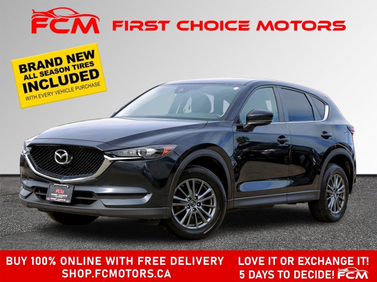 ** ** SPECIAL LIMITED TIME OFFER ** ** PURCHASE ANY VEHICLE THIS WEEK AND RECEIVE 4 BRAND-NEW ALL-SEASON TIRES AT NO ADDITIONAL COST!!! DON   T MISS THIS EXCLUSIVE CHANCE TO UPGRADE YOUR RIDE AND STAY PREPARED FOR ANY WEATHER!!! <br><br>EXCITING NEWS FROM FIRST CHOICE MOTORS! Our brand-new online showroom is now open to the public, bringing the ultimate car shopping experience right to your fingertips! Enjoy a 100% online car shopping experience, with over 500 certified vehicles in stock, comprehensive protection plans, and thousands of new auto parts & accessories available! Plus, for a limited time, were offering FREE deliveries across Ontario on all vehicle purchases! Dont miss out   visit Shop.fcmotors.ca to find and upgrade your perfect vehicle today!<br><br>Welcome to First Choice Motors, the largest car dealership in Toronto of pre-owned cars, SUVs, and vans priced between $5000-$15,000. With an impressive inventory of over 300 vehicles in stock, we are dedicated to providing our customers with a vast selection of affordable and reliable options. <br><br>Were thrilled to offer a used 2018 Mazda CX-5 GS Skyactiv, grey color with 160,000km (STK#9811) This vehicle was $16990 NOW ON SALE FOR $15990. It is equipped with the following features:<br>- Automatic Transmission<br>- Sunroof<br>- Heated seats<br>- Heated steering wheel<br>- All wheel drive<br>- Bluetooth<br>- Blind spot monitor system<br>- Reverse camera<br>- Alloy wheels<br>- Power windows<br>- Power locks<br>- Power mirrors<br>- Air Conditioning<br><br>At First Choice Motors, we believe in providing quality vehicles that our customers can depend on. All our vehicles come with a 36-day guarantee on all safety related items. We also offer additional warranty options up to 5 years for our customers who want extra peace of mind.<br><br>Furthermore, all our vehicles are sold fully certified with brand new brakes rotors and pads, a fresh oil change, and brand new set of all-season tires installed & balanced. You can be confident that this car is in excellent condition and ready to hit the road.<br><br>At First Choice Motors, we believe that everyone deserves a chance to own a reliable and affordable vehicle. Thats why we offer financing options with low interest rates starting at 7.9% O.A.C. Were proud to approve all customers, including those with bad credit, no credit, students, and even 9 socials. Our finance team is dedicated to finding the best financing option for you and making the car buying process as smooth and stress-free as possible.<br><br>Our dealership is open 7 days a week to provide you with the best customer service possible. We carry the largest selection of used vehicles for sale under $9990 in all of Ontario. We stock over 300 cars, mostly Hyundai, Chevrolet, Mazda, Honda, Volkswagen, Toyota, Ford, Dodge, Kia, Mitsubishi, Acura, Lexus, and more. With our ongoing sale, you can find your dream car at a price you can afford. Come visit us today and experience why we are the best choice for your next used car purchase!<br><br>All prices include $22.00 OMVIC Fee.  Excludes, license plates, ownership registration and ONTARIO HST (13%)<br>*No Credit Card payments can be accepted for Vehicle Purchases*