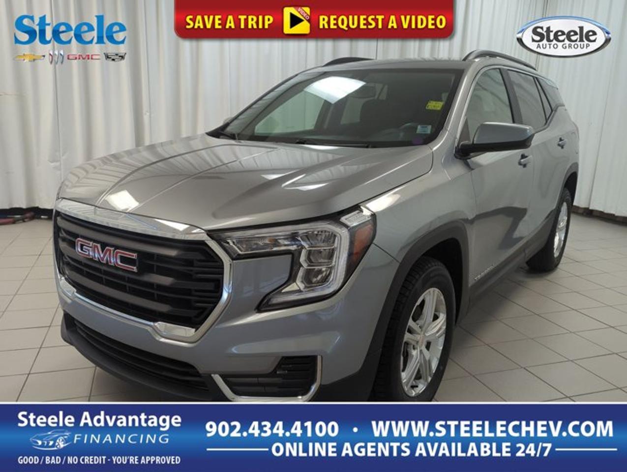 This used 2024 GMC Terrain SLE is a smart choice for drivers in Dartmouth who want comfort, confidence, and everyday utility in one well-sized SUV. Finished in Silver with a Black interior, this four-door GMC Terrain SLE brings modern styling, a smooth automatic transmission, and all-wheel drive capability for changing Canadian road conditions.Powered by a turbocharged 1.5-litre DOHC gas I4 engine, this used 2024 GMC Terrain SLE delivers a balanced mix of responsive performance and practical efficiency. With 60,670 km on the odometer, it has already proven its road-going ability while still offering the refinement, quiet ride, and versatility that make the Terrain such a popular compact SUV.FEATURES OF THE Terrain SLESilver exterior with clean modern presenceBlack interior with practical cabin layoutAutomatic transmission for easy daily drivingAll-wheel drive for added confidenceADVANCED SAFETY FEATURESFour-door design supports easy passenger accessAll-wheel drive aids slippery road tractionSolid SUV stance inspires driver confidenceTurbo power supports smooth highway mergingPERFORMANCE AND EFFICIENCYTurbocharged 1.5-litre DOHC gas engineAutomatic transmission shifts smoothly in trafficBalanced power for city and highwayAll-wheel drive adds year-round assuranceCOMFORT AND CONVENIENCESpacious cabin for daily family useFour doors simplify loading and entryBlack interior offers timeless appearanceCompact SUV size eases urban parkingTECHNOLOGY AND CONNECTIVITYClear driver-focused layout supports easy operationAutomatic transmission reduces driving effort dailyModern GMC design feels intuitive insidePractical controls suit everyday travel needsCARGO SPACERear cargo area suits errands wellSUV shape supports flexible hauling needsCabin layout helps organize daily gearUseful space for luggage and groceriesThe 2024 GMC Terrain SLE is known for its easy-to-manage size and comfortable road manners. It fits well into busy city life, yet it also feels composed on the highway. The silver exterior gives this SUV a clean, upscale look that stays timeless, while the black interior keeps the cabin classic and easy to maintain.Its turbocharged 1.5-litre DOHC engine is built to deliver useful low-end response for commuting, merging, and passing. Paired with an automatic transmission, it offers smooth operation in stop-and-go traffic and relaxed cruising on longer drives. The all-wheel drive system adds extra confidence when roads are wet, snowy, or uneven, which is a major benefit for drivers across Nova Scotia.Inside, this used 2024 GMC Terrain SLE focuses on practicality. The cabin layout is straightforward, making controls easy to reach and simple to understand. The four-door configuration helps passengers get in and out with ease, and the compact SUV footprint makes parking and manoeuvring less stressful than with larger utility vehicles.Cargo flexibility is another strong point. The Terrain is well suited for grocery runs, sports bags, work items, and weekend luggage. Its shape and interior packaging help make the most of available space, giving you the versatility many drivers want from an SUV without moving into a larger class.For buyers shopping at Steele Chevrolet Buick GMC in Dartmouth, this used 2024 GMC Terrain SLE stands out as a well-rounded SUV with the features that matter most: turbocharged efficiency, automatic convenience, all-wheel drive confidence, and a comfortable cabin in a stylish silver and black colour combination. It is a practical and polished option for commuting, family use, and everyday travel.WHAT OTHER OWNERS LIKEEasy size for city drivingConfident all-wheel drive in winterComfortable ride for daily commutingUseful cargo room for everyday lifeThis 2024 GMC Terrain SLEs VIN is: 3GKALTEG5RL341417.