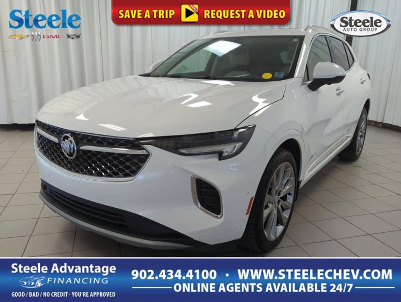 Discover a premium compact SUV that blends upscale comfort, confident all-weather capability, and modern turbocharged performance. This used 2022 Buick Envision is now available at Steele Chevrolet Buick GMC in Dartmouth, and it offers a refined driving experience with the versatility many drivers want for daily commuting and weekend travel.With 77,671 km on the odometer, this 2022 Buick Envision presents a smart balance of value and sophistication. Its 4-door layout makes entry and exit easy for passengers, while the automatic transmission and all-wheel drive system help deliver smooth, composed driving in changing Atlantic Canadian conditions.ADVANCED SAFETY FEATURESStrong body structure supports occupant securityTraction control helps on slippery roadsStability control improves confident cornering feelFour-door design aids easy passenger accessPERFORMANCE AND EFFICIENCYTurbocharged 2.0-litre four-cylinder gas engineAutomatic transmission delivers smooth power shiftsAll-wheel drive adds year-round confidenceBalanced ride for city highway travelCOMFORT AND CONVENIENCEQuiet cabin feel for relaxed drivingFour-door layout improves everyday practicalityComfortable interior suits daily commuting needsElevated seating position enhances outward visibilityTECHNOLOGY AND CONNECTIVITYDriver-focused controls support easier daily useClear instrument layout aids quick referenceModern cabin design feels intuitive insideAutomatic transmission simplifies busy traffic drivingCARGO SPACESUV body style supports flexible haulingRear cargo area handles daily gearUseful space for errands and luggagePractical layout suits active lifestyles wellWHAT OTHER OWNERS LIKESmooth turbo power for passing confidenceQuiet ride on longer highway tripsAll-wheel drive for changing weatherComfortable road manners in daily drivingThe 2022 Buick Envision is well known for its polished road manners. Buick tuned this SUV to feel calm and composed, which makes a real difference on rough pavement and longer drives. The turbocharged 2.0-litre four-cylinder engine gives it solid response, while the automatic transmission keeps power delivery smooth and easy to manage.For drivers in Dartmouth and across Nova Scotia, all-wheel drive is a major advantage. It helps this 2022 Buick Envision feel more secure in rain, slush, and winter conditions. That added traction can also improve confidence when pulling away from a stop or travelling on less predictable road surfaces.Inside, the cabin design focuses on comfort and ease of use. The seating position gives a helpful view of the road ahead, and the SUV shape adds the practicality buyers expect in this segment. Whether you are loading groceries, packing for a road trip, or carrying sports gear, this Envision is ready for everyday life.This used Buick also stands out for buyers who want a more refined compact SUV without moving into a larger vehicle. It offers the elevated ride height and cargo flexibility of an SUV, yet it remains easy to park and comfortable to drive in town. That balance is a big reason why many shoppers continue to choose the Envision.If you are looking for a used SUV with premium character, turbocharged performance, automatic convenience, and all-wheel drive capability, this 2022 Buick Envision deserves a closer look. It is a versatile and polished option for families, commuters, and anyone who wants comfort and confidence in one well-rounded package.This 2022 Buick Envisions VIN is: LRBFZSR48ND065355.