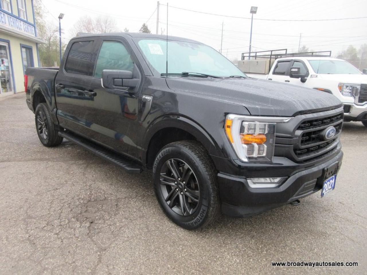 2021 Ford F-150 WORK READY XLT-SPORT-VERSION 5 PASSENGER 5.0L - V8.. 4X4.. CREW-CAB.. SHORTY.. NAVIGATION.. HEATED SEATS.. POWER PEDALS.. BACK-UP CAMERA.. Photo