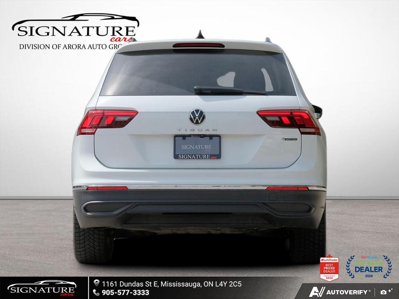 2022 Volkswagen Tiguan Comfortline No Accidents Panoramic Roof Leather Photo4