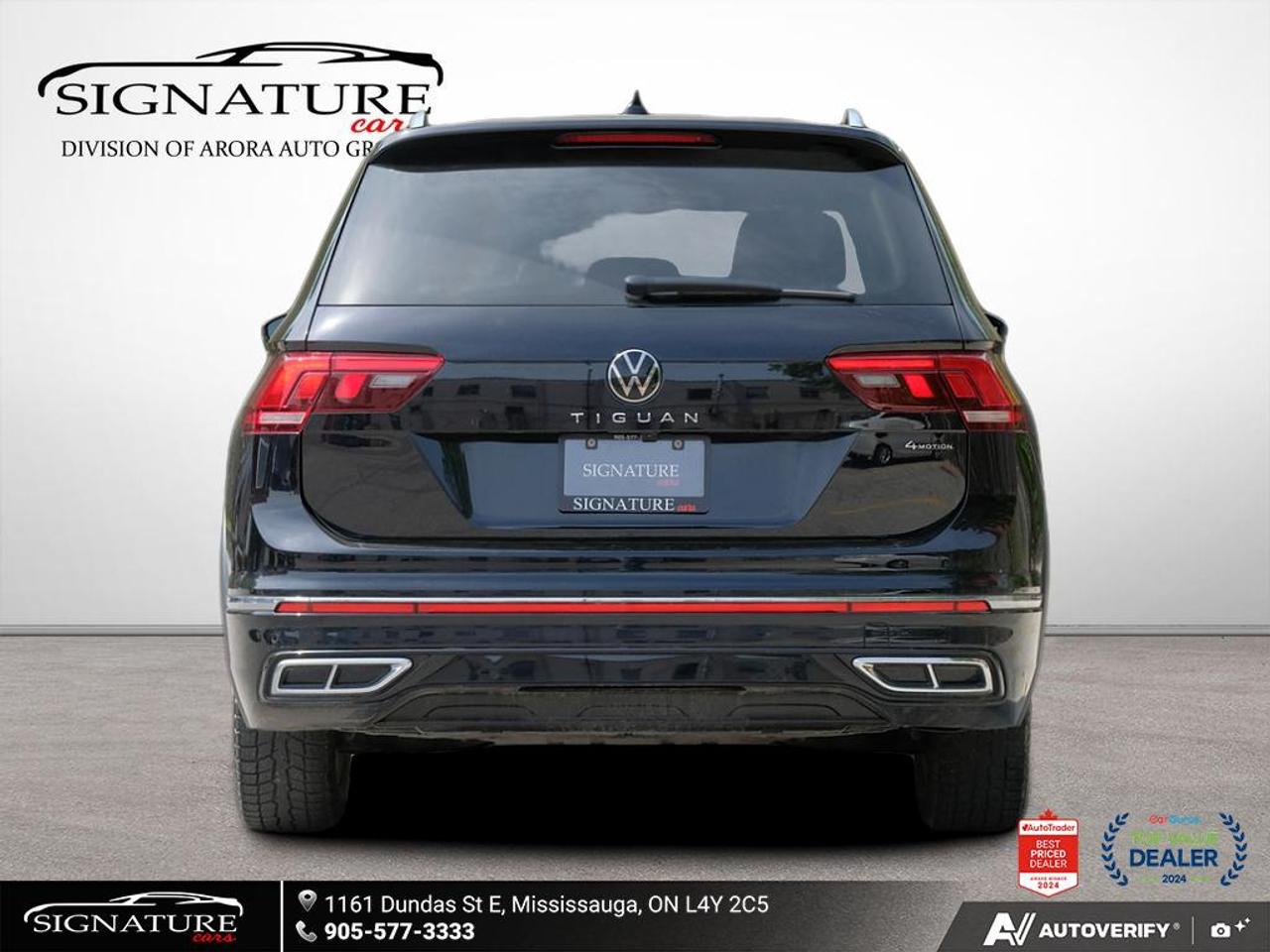 2022 Volkswagen Tiguan Highline R-Line No Accident Fender Panoroof Leathe Photo4
