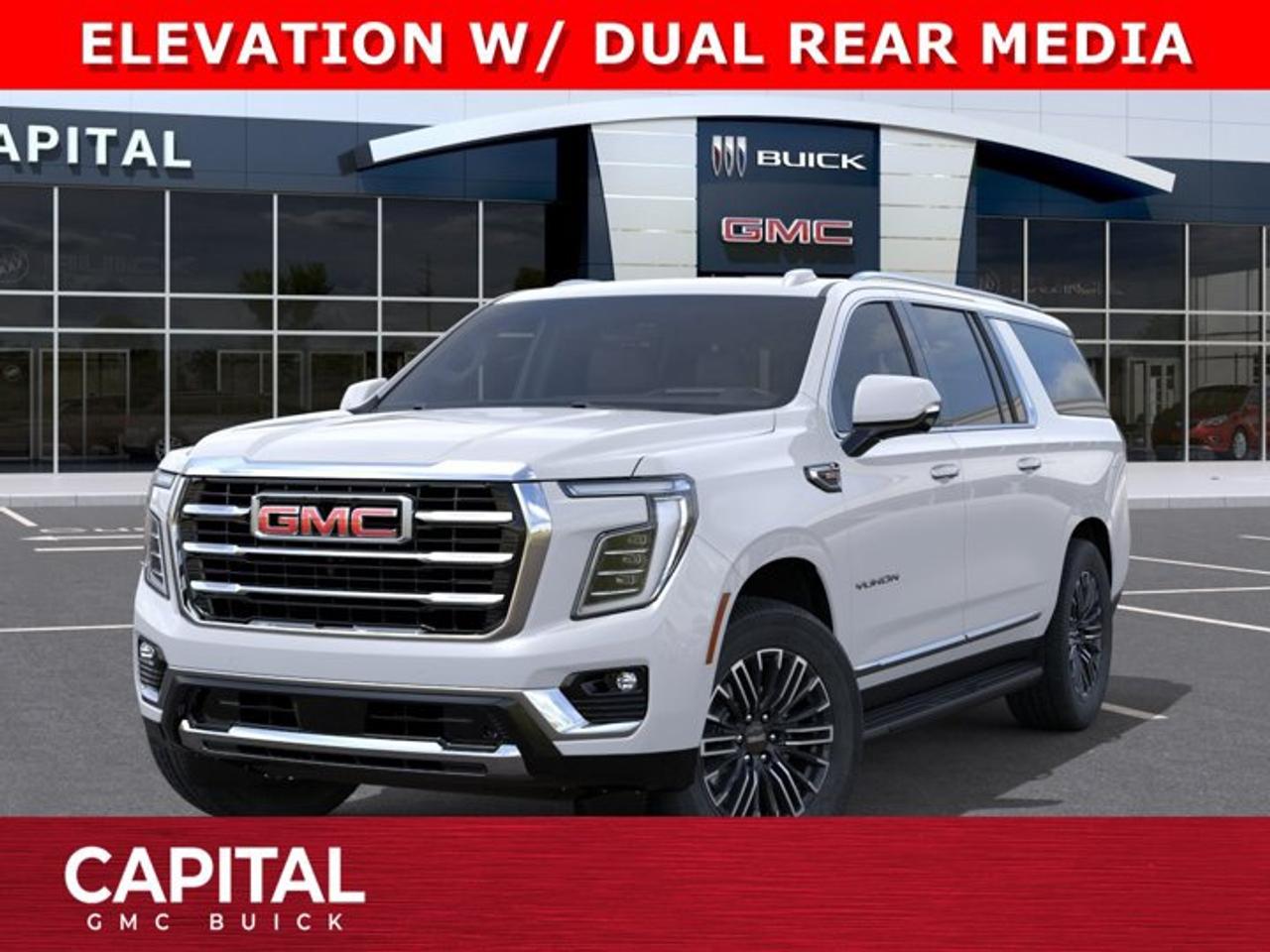 Check out this limited production 2026 Yukon XL Elevation... This 3 row SUV gets incredible fuel mileage and has incredible options like Heated Steering, Heated and Cooled Seats, Heated 2nd row buckets, Elevation Premium Package, Panoramic Sunroof, Power Sliding Center Console, Rear Streaming Camera Mirror, Dual Rear Media Screens, 360 CAM, Heads-up Display, and so much more... Dont miss out on this one CALL NOWAsk for the Internet Department for more information or book your test drive today! Text 507-585-4395 for fast answers at your fingertips!AMVIC Licensed Dealer - Licence Number B1044900