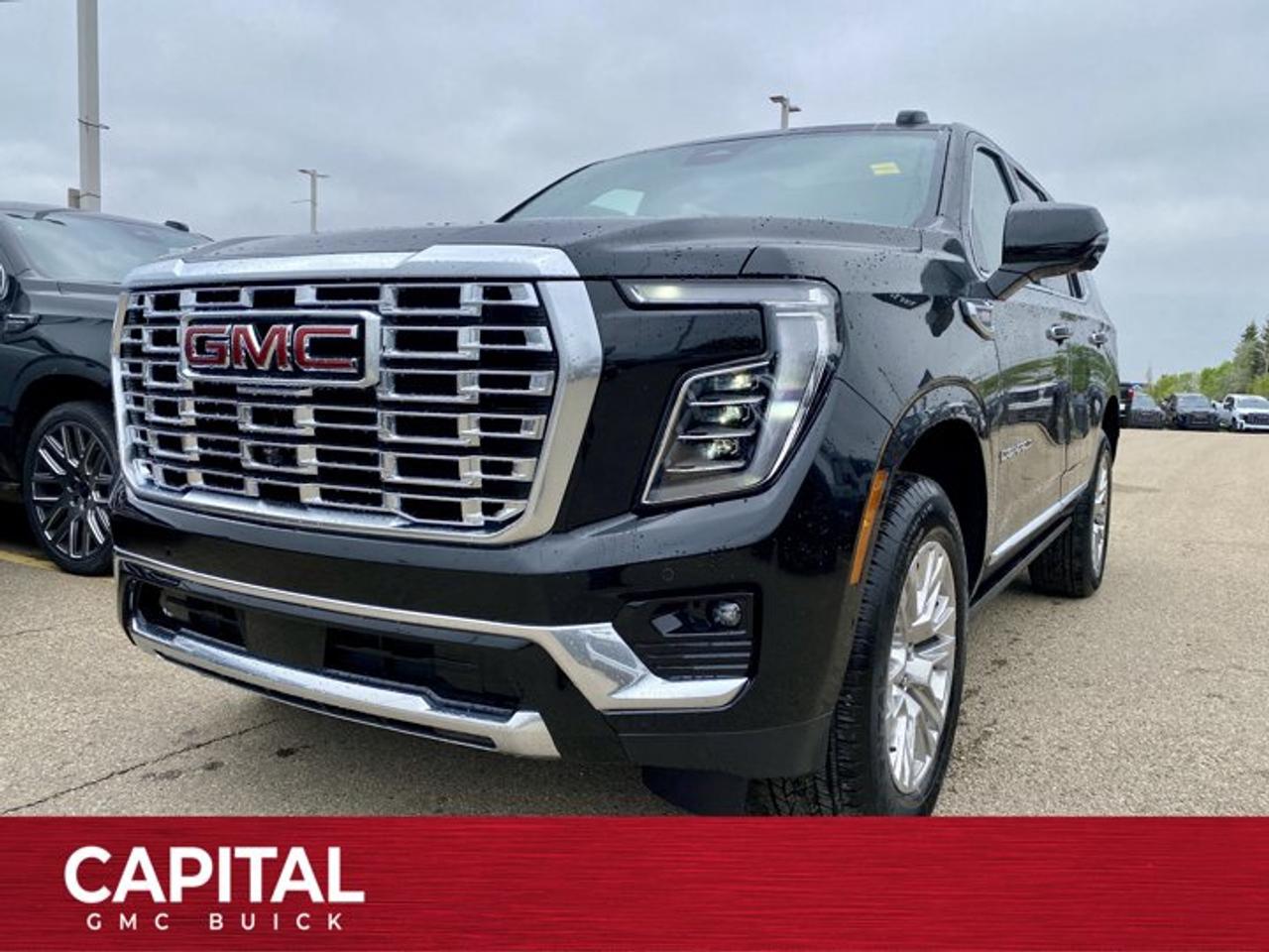 Check out this 2026 GMC YUKON DENALI... Fully equipped with options like Heated and Cooled Seats, Panoramic Sunroof, Power Assist Steps, Heated Steering, Adaptive Cruise Control, Blind Spot Monitoring, 360 CAM, 15 Heads-up Display, Premium Surround Sound, Heated Back Seats, Dual Exhaust, Hands Free Power Liftgate, Automatic Braking, Magnetic Ride Control and so much more... CALL NOWAsk for the Internet Department for more information or book your test drive today! Text 507-585-4395 for fast answers at your fingertips!AMVIC Licensed Dealer - Licence Number B1044900