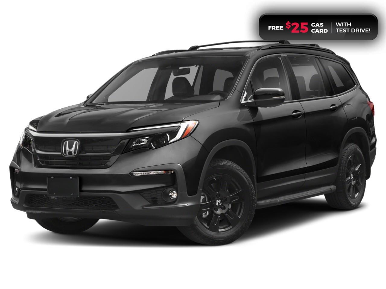 <p><span style=color:rgb( 0 , 0 , 0 )><strong>NOW AVAILABLE! GREAT FAMILY-FRIENDLY SUV! NO REPORTED ACCIDENTS! </strong></span></p><p><span style=color:rgb( 0 , 0 , 0 )>2022 Honda Pilot TrailSport featuring nine speed automatic transmission, seven passenger seating, leather interior, power moonroof, leather wrapped steering wheel, rearview camera with dynamic guidelines, push button start, wireless charging, remote engine starter, Apple CarPlay and Android Auto connectivity, Siri® Eyes Free compatibility, ECON mode, Bluetooth, AM/FM audio system with two USB inputs, steering wheel mounted controls, cruise control, air conditioning, dual climate zones, heated front seats, two 12V power outlet, power mirrors, power locks, power windows, Anchors and Tethers for Children (LATCH), The Honda Sensing Technologies - Adaptive Cruise Control, Forward Collision Warning system, Collision Mitigation Braking system, Lane Departure Warning system, Lane Keeping Assist system and Road Departure Mitigation system, Blind Spot Information (BSI) system with Rear Cross Traffic Monitor system, remote keyless entry, auto on/off headlights, LED fog lights, electronic stability control and anti-lock braking system.Contact Cambridge Centre Honda for special discounted finance rates, as low as 8.99%, on approved credit from Honda Financial Services. </span></p><p><span style=color:rgb( 255 , 0 , 0 )><strong>FREE $25 GAS CARD WITH TEST DRIVE!</strong></span></p><p><span style=color:rgb( 0 , 0 , 0 )>Our philosophy is simple. We believe that buying and owning a car should be easy, enjoyable and transparent. Welcome to the Cambridge Centre Honda Family! Cambridge Centre Honda proudly serves customers from Cambridge, Kitchener, Waterloo, Brantford, Hamilton, Waterford, Brant, Woodstock, Paris, Branchton, Preston, Hespeler, Galt, Puslinch, Morriston, Roseville, Plattsville, New Hamburg, Baden, Tavistock, Stratford, Wellesley, St. Clements, St. Jacobs, Elmira, Breslau, Guelph, Fergus, Elora, Rockwood, Halton Hills, Georgetown, Milton and all across Ontario!</span></p>