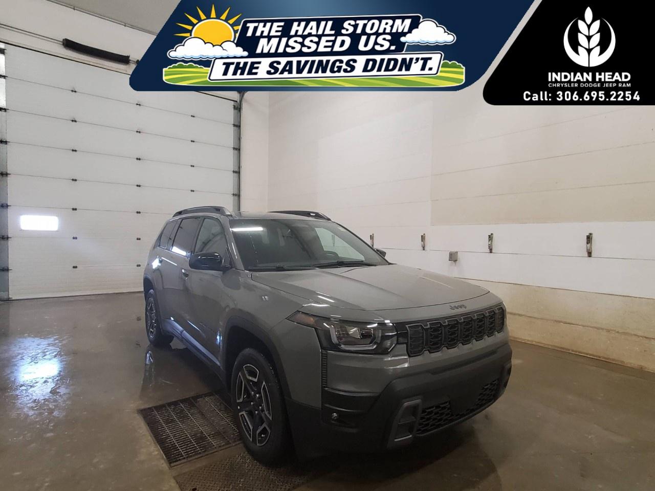 <p>The <strong>2026 Jeep Cherokee Laredo 4x4</strong> delivers exceptional efficiency, modern technology, and confident all-weather capability in a versatile SUV package. Finished in sophisticated <strong>Sting-Grey</strong> with a stylish <strong>Global Black interior featuring embossed cloth seats</strong>, this Cherokee is designed for drivers who value comfort, safety, and everyday practicality.</p><p>Power comes from an advanced <strong>1.6L I-4 turbocharged hybrid engine</strong> paired with an <strong>electric drive transmission (EVT)</strong> and Jeep's capable <strong>4x4 system</strong>. This hybrid powertrain provides impressive fuel economy while maintaining the capability and confidence expected from the Jeep brand.</p><p>Inside, you'll find a thoughtfully designed cabin equipped with a large <strong>12.3-inch Uconnect 5 touchscreen display</strong>, <strong>10.25-inch colour driver information display</strong>, <strong>Apple CarPlay</strong>, <strong>Google Android Auto</strong>, and <strong>dual-zone automatic climate control</strong>. Comfort features include <strong>heated front seats</strong>, a <strong>heated steering wheel</strong>, <strong>remote start system</strong>, and a versatile <strong>60/40 split-folding rear seat</strong> for added cargo flexibility.</p><p>Safety is a major highlight, with an extensive suite of advanced driver-assistance technologies including <strong>Active Driving Assist System</strong>, <strong>Adaptive Cruise Control with Stop and Go</strong>, <strong>Active Lane Management System</strong>, <strong>Blind-Spot Monitoring with Cross-Path Detection</strong>, <strong>Drowsy Driver Detection</strong>, <strong>Full-Speed Forward Collision Warning Plus</strong>, <strong>Pedestrian/Cyclist Emergency Braking</strong>, <strong>Intersection Collision Assist</strong>, <strong>ParkView Rear Back-Up Camera</strong>, and <strong>Park-Sense Rear Park Assist System</strong>.</p><p>Additional features include <strong>Selec-Terrain Traction Management System</strong>, <strong>Jeep Active Drive I</strong>, <strong>rain-sensing windshield wipers</strong>, <strong>windshield wiper de-icer</strong>, <strong>rear seat reminder alert</strong>, <strong>remote keyless entry</strong>, and advanced stability and traction control systems for added confidence in changing road conditions.</p><p>Combining outstanding efficiency, advanced safety technology, everyday comfort, and authentic Jeep capability, the <strong>2026 Jeep Cherokee Laredo 4x4</strong> is ready for daily commutes, family adventures, and everything in between.</p><p>Please confirm all vehicle details and features with our sales team and start the buying process today.</p>