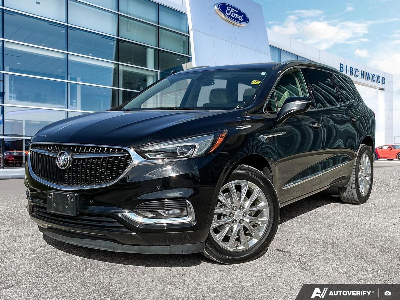 This 2018 Buick Enclave Premium AWD is a well-equipped three-row SUV that delivers a refined driving experience with serious capability. With low kilometres for its age and a long list of premium features, this is a compelling option for families who want comfort, technology, and all-weather confidence without the new-vehicle price tag.

Key Features
- Low kilometres (134,410 km) for a 2018 model  well-maintained and ready for years of use
- All-Wheel Drive with Driver Select for confident handling in all Manitoba weather conditions
- Hands-free power liftgate with projected Buick tri-shield logo  a standout convenience feature
- Lane Keep Assist, Lane Change Alert with Side Blind Zone Alert, and Rear Cross-Traffic Alert for added peace of mind
- Front and Rear Park Assist with a full suite of airbags including head curtain side-impact for all rows
- Remote vehicle starter system with extended range  a must-have for cold Prairie mornings
- Power tilt and telescopic steering column, leather-wrapped wheel, and auto-dimming rearview mirror for a polished interior feel
- Built-in 4G LTE Wi-Fi hotspot supporting up to 7 devices, keeping everyone connected on the go

Available in Black Cherry Metallic, this Enclave Premium is a refined choice that checks a lot of boxes for busy families and commuters alike. Visit us at Birchwood Ford or browse online at birchwoodford.ca to get more details, book a test drive, or start your purchase. Our team is here to make the process straightforward and stress-free  reach out with any questions anytime.
Dealer permit #4454