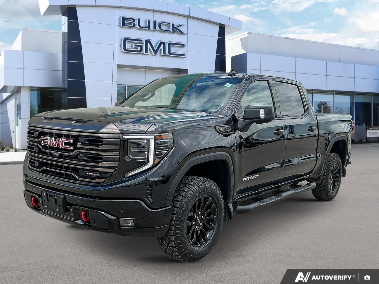 Bed View Camera | HD Surround Vision | BOSE 12 Speaker Sound System | Heated & Ventilated Seats | Adaptive Cruise Control | Heated Steering Wheel | Wireless Charging | Navigation | Power Sunroof
The 2022 GMC Sierra 1500 AT4X is built for those who take their off-road capability seriously. With the Off Road AT4X Suspension Package, a 6.2L V8 under the hood, and 67,141 km of life still ahead of it, this blacked-out Crew Cab is ready to handle whatever terrain you throw at it  without sacrificing comfort or technology inside the cab.

Key Features
 ADAPTIVE CRUISE CONTROL
 HD SURROUND VISION W/BED VIEW
 TIRE PRESSURE MONITORING
 WIRELESS ANDROID AUTO & WIRELESS APPLE CARPLAY
 15 DIAG HEAD UP DISPLAY
 REAR CAMERA MIRROR
 WIRELESS CHARGING
 HEATED FRONT & REAR OUTER SEATS
 VENTILATED FRONT SEATS
 HEATED LEATHER WRAPPED STEERING WHEEL
 POWER SUNROOF
 DRIVER SEAT & MIRROR MEMORY

Safety Features
 AUTOMATIC EMERGENCY BRAKING
 FORWARD COLLISION ALERT
 FRONT & REAR PEDESTRIAN BRAKING
 LANE KEEP ASSIST WITH LANE DEPARTURE WARNING
 FOLLOWING DISTANCE INDICATOR
 INTELLIBEAM-AUTO HIGH BEAM
 FRONT & REAR PARK ASSIST
 TRAILER SIDE BLIND ZONE ALERT
 REAR CROSS TRAFFIC BRAKING
 REAR PEDESTRIAN ALERT
 SAFETY ALERT SEAT
 HILL DESCENT CONTROL


Ready to get behind the wheel? Visit us at Birchwood Chevrolet Buick GMC or explore more at birchwoodchevrolet.ca. You can reserve this truck online, start your purchase, or book a test drive  whatever works best for you. Have questions? Our team is happy to help.
All of our quality pre-owned vehicles are delivered with the following:
· a Birchwood Certified 152 pt Inspection
· a full tank of fuel
· Full service records (if available)
· a CARFAX report

Click, call (204) 837-5811, or visit Birchwood Chevrolet Buick GMC at the Birchwood Auto Park, 3965 Portage Avenue West at the Perimeter.

Special Financing Available! Price does not include taxes. Dealer Permit #4240.
Dealer permit #4240