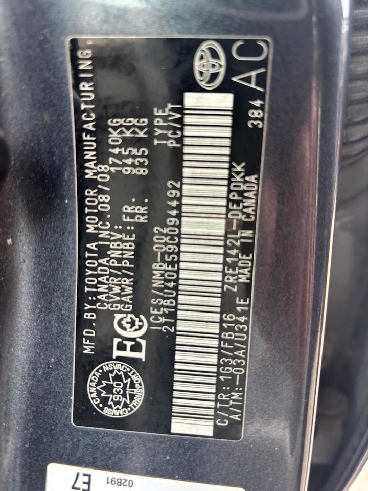 2009 Toyota Corolla 4DR SDN AUTO CE Photo