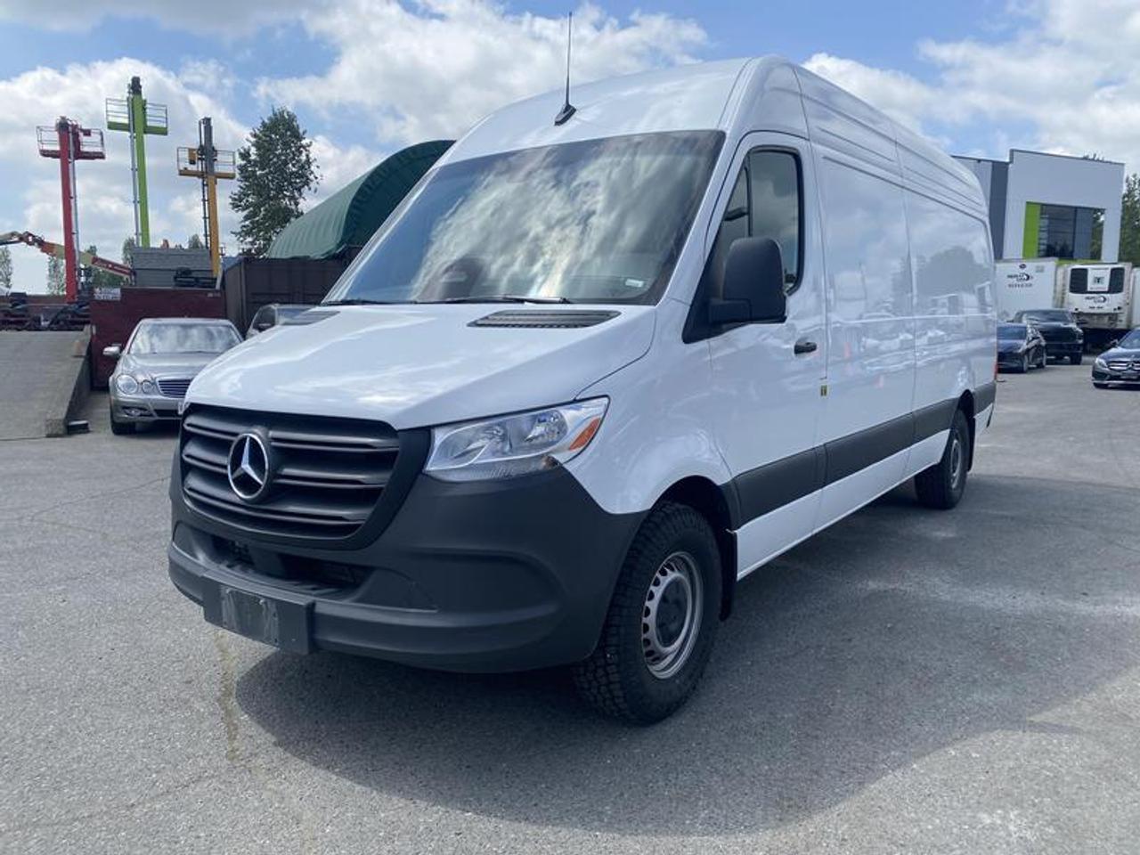 2025 Mercedes-Benz Sprinter 2500 High Roof 170-inch WheelBase Cargo Van Diesel, 2.0L, 4 cylinder, 2 door, automatic, 4X2, cruise control, air conditioning, AM/FM radio, power door locks, power windows, power mirrors, white exterior, black interior, cloth. This vehicle does not meet the requirements of the Motor Vehicle Act and is not suitable for driving.  Please note that towing will be required at the purchasers expense.  $52,950.00 plus $375 processing fee, $53,325.00 total payment obligation before taxes.   Listing report, warranty, contract commitment cancellation fee, financing available on approved credit (some limitations and exceptions may apply). All above specifications and information is considered to be accurate but is not guaranteed and no opinion or advice is given as to whether this item should be purchased. We do not allow test drives due to theft, fraud, acts of vandalism and undetectable impaired driving. Instead we provide the following benefits: Complimentary Warranty (with options to extend), Limited Money Back Satisfaction Guarantee on Fully Completed Contracts, Contract Commitment Cancellation, and an Open-Ended Sell-Back Option. Ask seller for details or call 604-522-REPO(7376) to confirm listing availability.