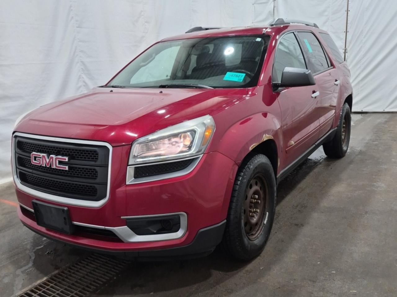 ** ** SPECIAL LIMITED TIME OFFER ** ** PURCHASE ANY VEHICLE THIS WEEK AND RECEIVE 4 BRAND-NEW ALL-SEASON TIRES AT NO ADDITIONAL COST!!! DON   T MISS THIS EXCLUSIVE CHANCE TO UPGRADE YOUR RIDE AND STAY PREPARED FOR ANY WEATHER!!! <br><br>EXCITING NEWS FROM FIRST CHOICE MOTORS! Our brand-new online showroom is now open to the public, bringing the ultimate car shopping experience right to your fingertips! Enjoy a 100% online car shopping experience, with over 500 certified vehicles in stock, comprehensive protection plans, and thousands of new auto parts & accessories available! Plus, for a limited time, were offering FREE deliveries across Ontario on all vehicle purchases! Dont miss out   visit Shop.fcmotors.ca to find and upgrade your perfect vehicle today!<br><br>Welcome to First Choice Motors, the largest car dealership in Toronto of pre-owned cars, SUVs, and vans priced between $5000-$15,000. With an impressive inventory of over 300 vehicles in stock, we are dedicated to providing our customers with a vast selection of affordable and reliable options. <br><br>Were thrilled to offer a used 2013 GMC Acadia SLE, red color with 296,000km (STK#9856) This vehicle was $6990 NOW ON SALE FOR $5990. It is equipped with the following features:<br>- Automatic Transmission<br>- Heated seats<br>- Bluetooth<br>- Reverse camera<br>- Alloy wheels<br>- 7 Passenger<br>- Power windows<br>- Power locks<br>- Power mirrors<br>- Air Conditioning<br><br>At First Choice Motors, we believe in providing quality vehicles that our customers can depend on. All our vehicles come with a 36-day guarantee on all safety related items. We also offer additional warranty options up to 5 years for our customers who want extra peace of mind.<br><br>Furthermore, all our vehicles are sold fully certified with brand new brakes rotors and pads, a fresh oil change, and brand new set of all-season tires installed & balanced. You can be confident that this car is in excellent condition and ready to hit the road.<br><br>At First Choice Motors, we believe that everyone deserves a chance to own a reliable and affordable vehicle. Thats why we offer financing options with low interest rates starting at 7.9% O.A.C. Were proud to approve all customers, including those with bad credit, no credit, students, and even 9 socials. Our finance team is dedicated to finding the best financing option for you and making the car buying process as smooth and stress-free as possible.<br><br>Our dealership is open 7 days a week to provide you with the best customer service possible. We carry the largest selection of used vehicles for sale under $9990 in all of Ontario. We stock over 300 cars, mostly Hyundai, Chevrolet, Mazda, Honda, Volkswagen, Toyota, Ford, Dodge, Kia, Mitsubishi, Acura, Lexus, and more. With our ongoing sale, you can find your dream car at a price you can afford. Come visit us today and experience why we are the best choice for your next used car purchase!<br><br>All prices include $22.00 OMVIC Fee.  Excludes, license plates, ownership registration and ONTARIO HST (13%)<br>*No Credit Card payments can be accepted for Vehicle Purchases*