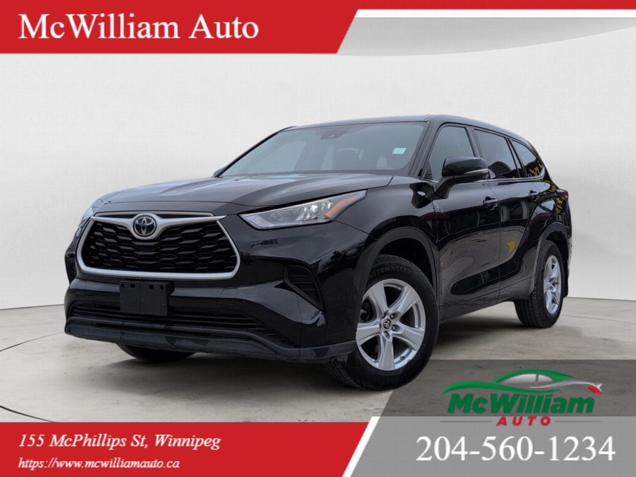 Used 2020 Toyota Highlander LE AWD | ACCLKASBSM | Car Play & Android Auto | HTD Seats | for sale in Winnipeg, MB