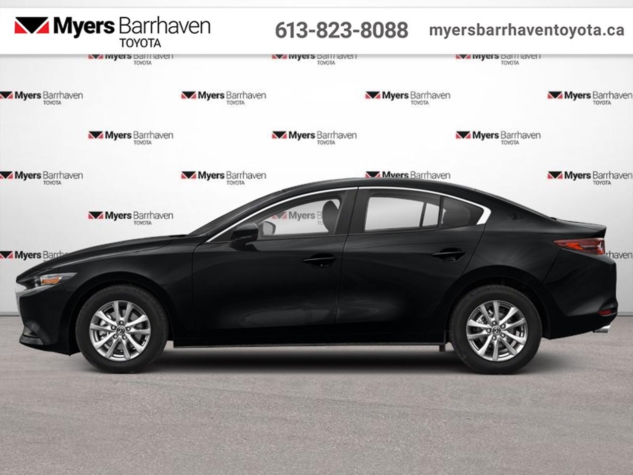 <b>Heated Seats,  Heated Steering Wheel,  Aluminum Wheels,  Lane Keep Assist,  Collision Mitigation!</b><br> <br>  Compare at $19238 - Our Live Market Price is just $18498! <br> <br>This all new 2019 Mazda3 is here to unleash your potential. This 2019 Mazda Mazda3 is fresh on our lot in Ottawa. <br> <br>Like all Mazdas, this all new 2019 Mazda3 was built with one thing in mind: you. This vehicle wasnt built to simply get to your next destination, this all new Mazda3 was designed to enhance the experience of your journey. For an all new car with truly thoughtful design in every detail, check out this fully redesigned Mazda3. This sedan has 97,629 km. Its Jet Black Mica in colour. It has an Automatic transmission and is powered by a 186HP 2.5L 4 Cylinder Engine. It may have some remaining factory warranty, please check with dealer for details. <br> <br> Our Mazda3s trim level is GS i-Activ AWD. Upgrading to this Mazda3 GS is a great choice as it comes packed with a long list of modern features that includes an 8.8 inch infotainment screen with MAZDA CONNECT, Android Auto and Apple CarPlay. It also adds heated front seats, stylish aluminum wheels, a heated steering wheel, distance pacing cruise control, advance blind spot monitoring, lane keep assist and rear cross traffic alert. Additional features include remote keyless entry and a proximity key with push button start, a color rearview camera, LED lighting, steering wheel audio controls and a 60-40 split rear bench seat to make hauling cargo a breeze! This vehicle has been upgraded with the following features: Heated Seats, Heated Steering Wheel, Aluminum Wheels, Lane Keep Assist, Collision Mitigation, Adaptive Cruise Control, Android Auto.<br> <br>To apply right now for financing use this link: <a href=https://www.myersbarrhaventoyota.ca/quick-approval/ target=_blank>https://www.myersbarrhaventoyota.ca/quick-approval/</a><br><br> <br/><br> Buy this vehicle now for the lowest bi-weekly payment of <b>$181.04</b> with $0 down for 60 months @ 9.99% APR O.A.C. ( Plus applicable taxes -  Plus applicable fees   ).  See dealer for details. <br> <br>At Myers Barrhaven Toyota we pride ourselves in offering highly desirable pre-owned vehicles. We truly hand pick all our vehicles to offer only the best vehicles to our customers. No two used cars are alike, this is why we have our trained Toyota technicians highly scrutinize all our trade ins and purchases to ensure we can put the Myers seal of approval. Every year we evaluate 1000s of vehicles and only 10-15% meet the Myers Barrhaven Toyota standards. At the end of the day we have mutual interest in selling only the best as we back all our pre-owned vehicles with the Myers *LIFETIME ENGINE TRANSMISSION warranty. Thats right *LIFETIME ENGINE TRANSMISSION warranty, were in this together! If we dont have what youre looking for not to worry, our experienced buyer can help you find the car of your dreams! Ever heard of getting top dollar for your trade but not really sure if you were? Here we leave nothing to chance, every trade-in we appraise goes up onto a live online auction and we get buyers coast to coast and in the USA trying to bid for your trade. This means we simultaneously expose your car to 1000s of buyers to get you top trade in value. <br>We service all makes and models in our new state of the art facility where you can enjoy the convenience of our on-site restaurant, shuttle van, free Wi-Fi, Enterprise Rent-A-Car, on-site tire storage, and complimentary drinks. Come see why many Toyota owners are making the switch to Myers Barrhaven Toyota. <br>*LIFETIME ENGINE TRANSMISSION WARRANTY NOT AVAILABLE FOR VEHICLES WITH KMS EXCEEDING 140,000KM, VEHICLES 8 YEARS & OLDER, HIGHLINE BRAND VEHICLES (e.g., BMW, INFINITI, CADILLAC, LEXUS), AND QUEBEC RESIDENTS.<br> Come by and check out our fleet of 80+ used cars and trucks and 20+ new cars and trucks for sale in Ottawa.  o~o