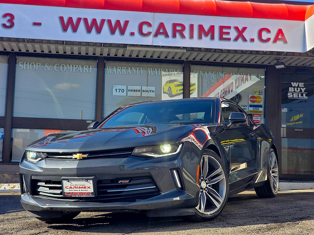 Great Condition Chevrolet Camaro Manual LS with RS Package! Equipped with a Back up Camera, Bluetooth, Smart Key with Push Button Start, Power Group, Alloy Wheels