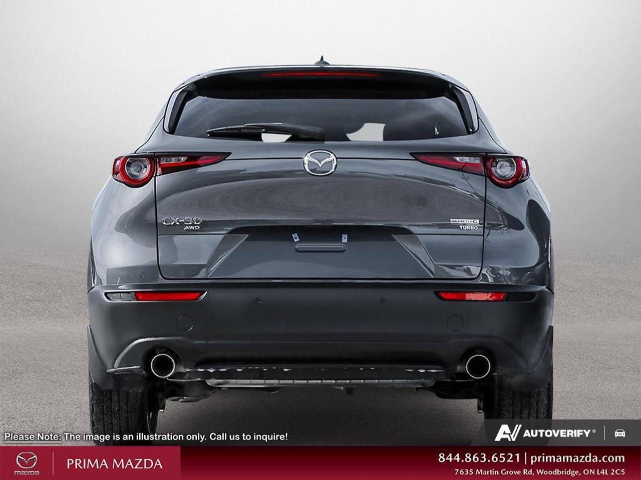 2025 Mazda CX-30 GT TURBO/ POLYM GREY ON RED INTERIOR/ CASH PRICE Photo