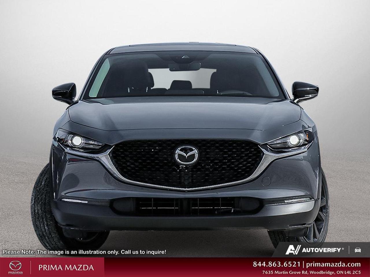 2025 Mazda CX-30 GT TURBO/ POLYM GREY ON RED INTERIOR/ CASH PRICE Photo