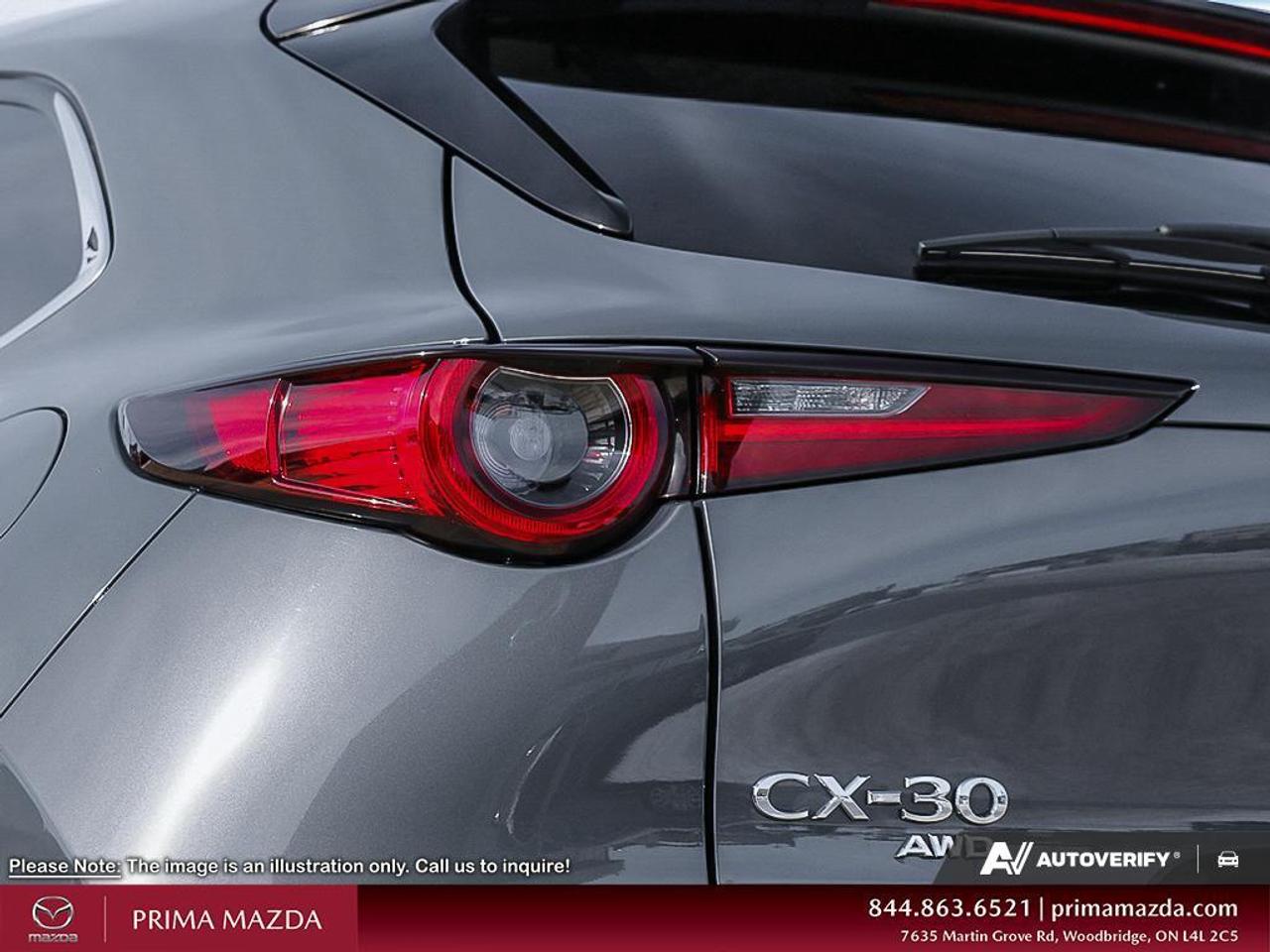 2025 Mazda CX-30 GT TURBO/ POLYM GREY ON RED INTERIOR/ CASH PRICE Photo