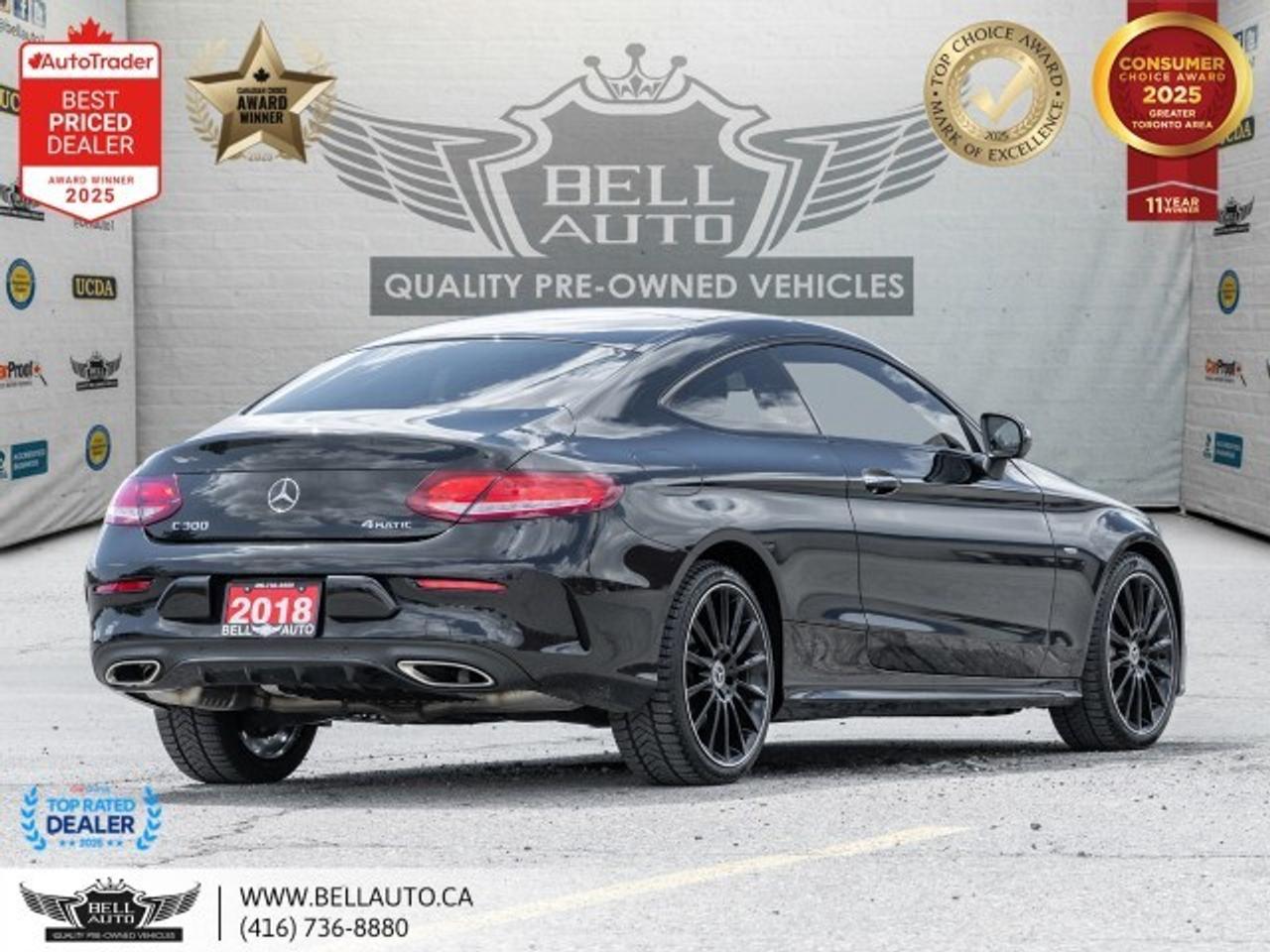 2018 Mercedes-Benz C-Class C300   AMGPKG   NIGHTPKG   NAVI   360CAM   BRMSTR Photo