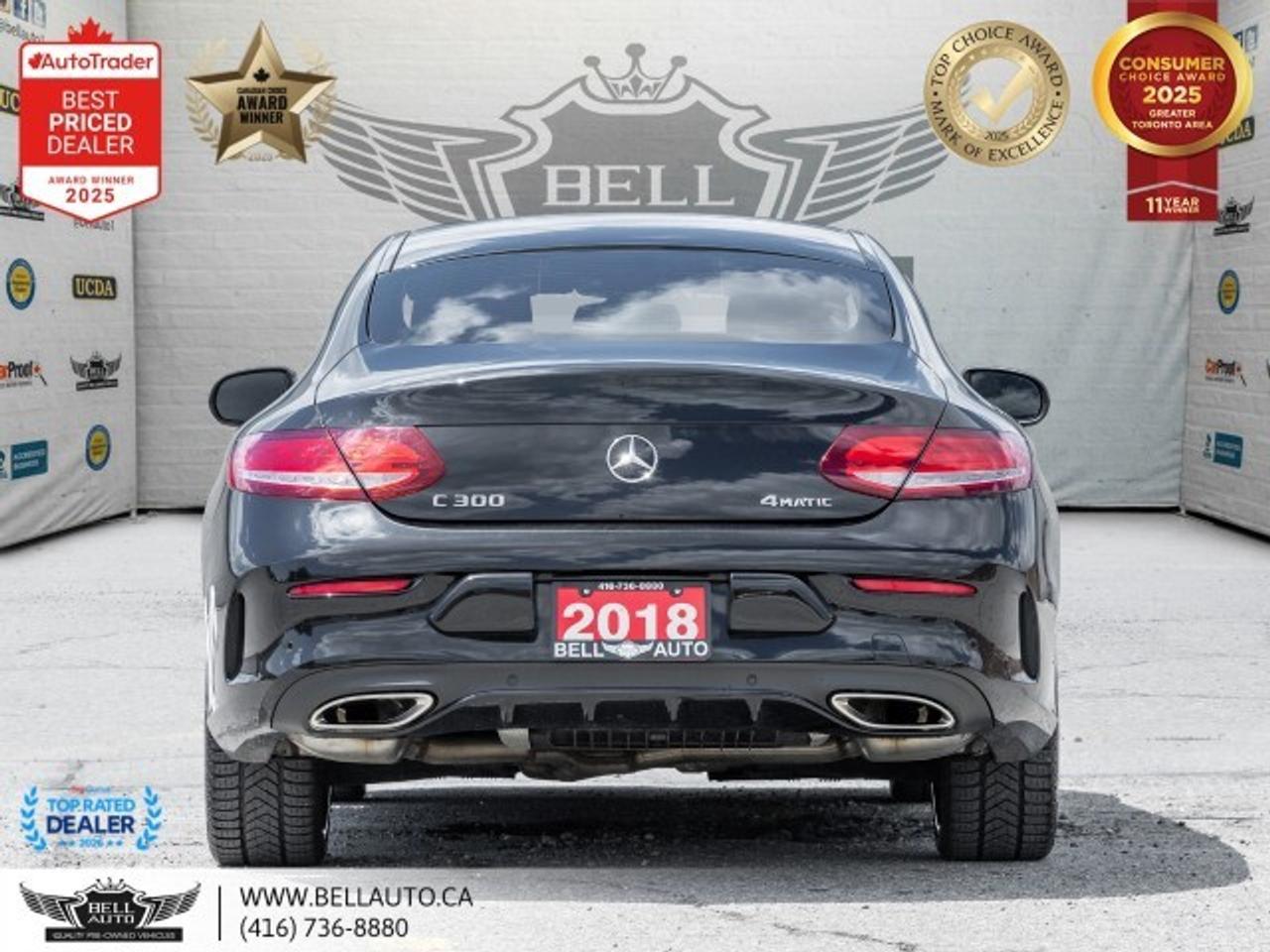 2018 Mercedes-Benz C-Class C300   AMGPKG   NIGHTPKG   NAVI   360CAM   BRMSTR Photo