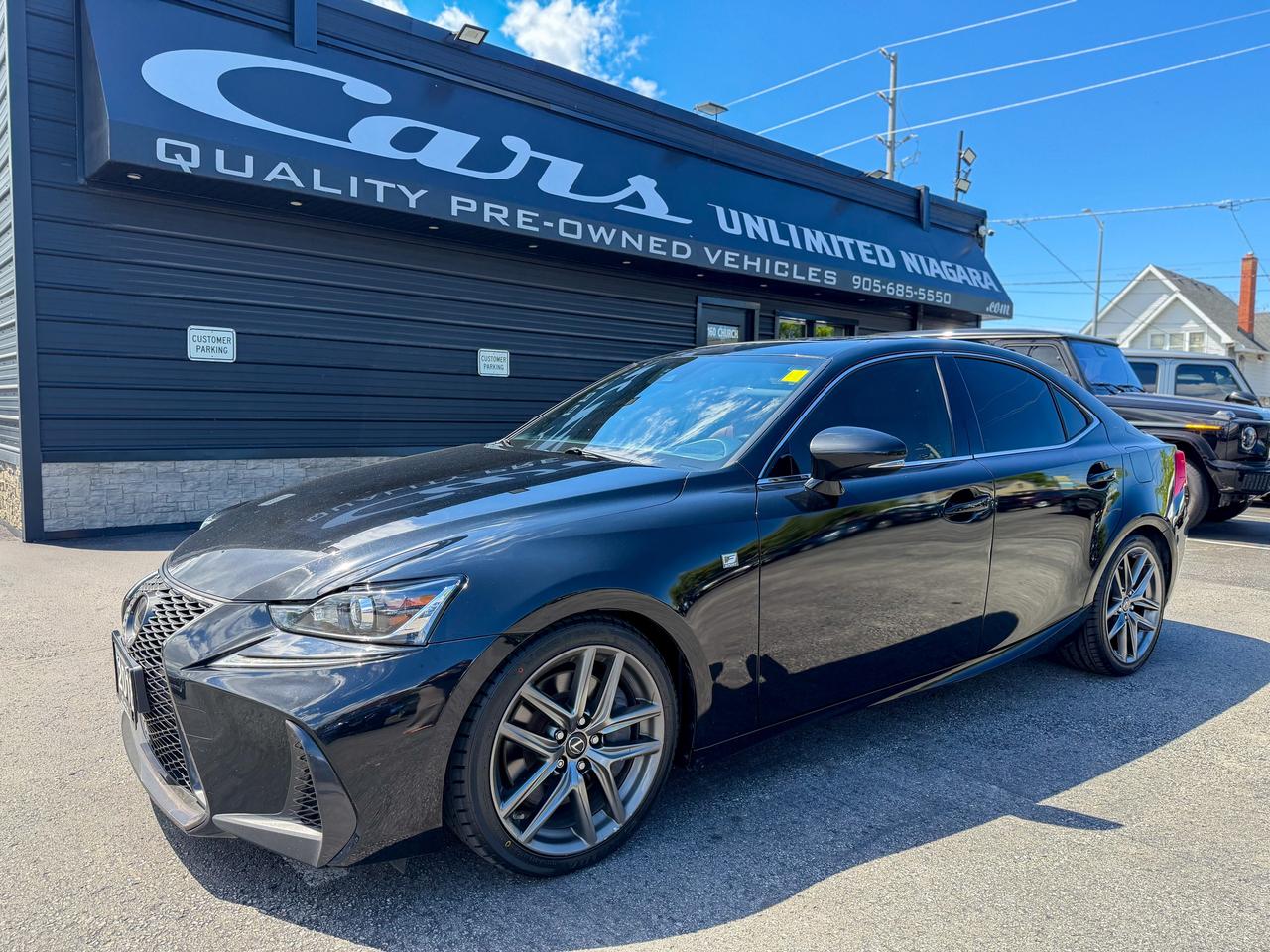 2018 Lexus IS IS 300/F-sport/AWD/ROOF/CAMERA/RED LEATHER/LOW KM Photo0