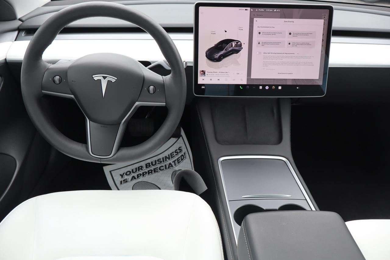 2023 Tesla Model 3 Standard Range Plus   No Accident   White Interior Photo