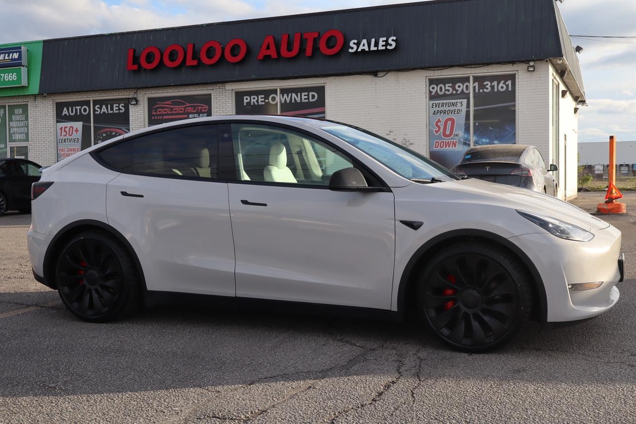 2021 Tesla Model Y Performance   Dual Motor   No Accident   White Int Photo