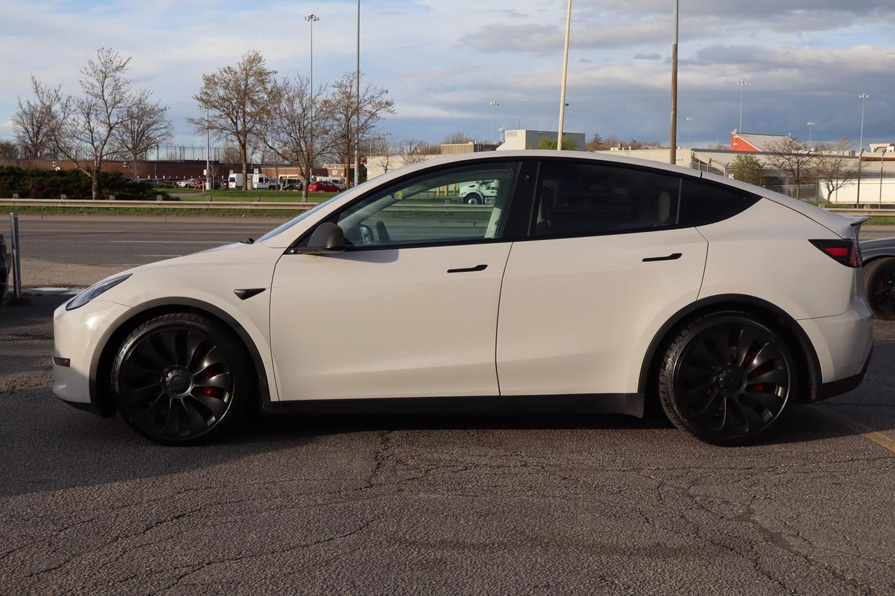 2021 Tesla Model Y Performance   Dual Motor   No Accident   White Int Photo