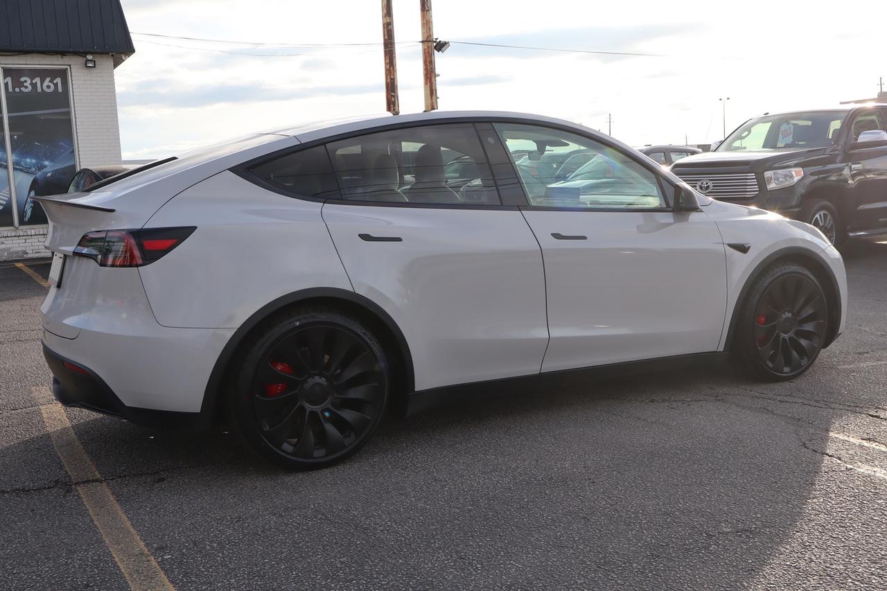 2021 Tesla Model Y Performance   Dual Motor   No Accident   White Int Photo