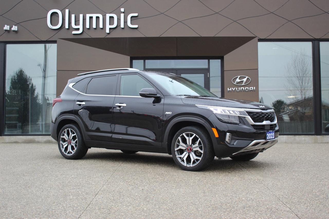 2023 Kia Seltos SX Turbo/ LEATHER/ HEATED/COOLED SEATS/ POWER SEAT Photo