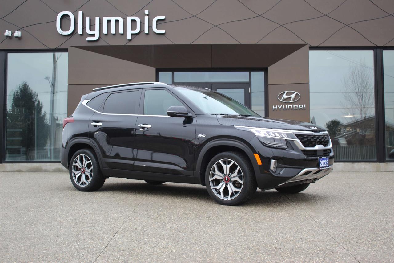2023 Kia Seltos SX Turbo/ LEATHER/ HEATED/COOLED SEATS/ POWER SEAT/ AWD/FULLY LOADED Photo