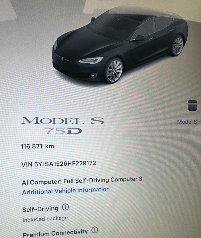 2017 Tesla Model S 75D ~ AWD ~ FULL SELF-DRIVING ~ CERTIFIED Photo