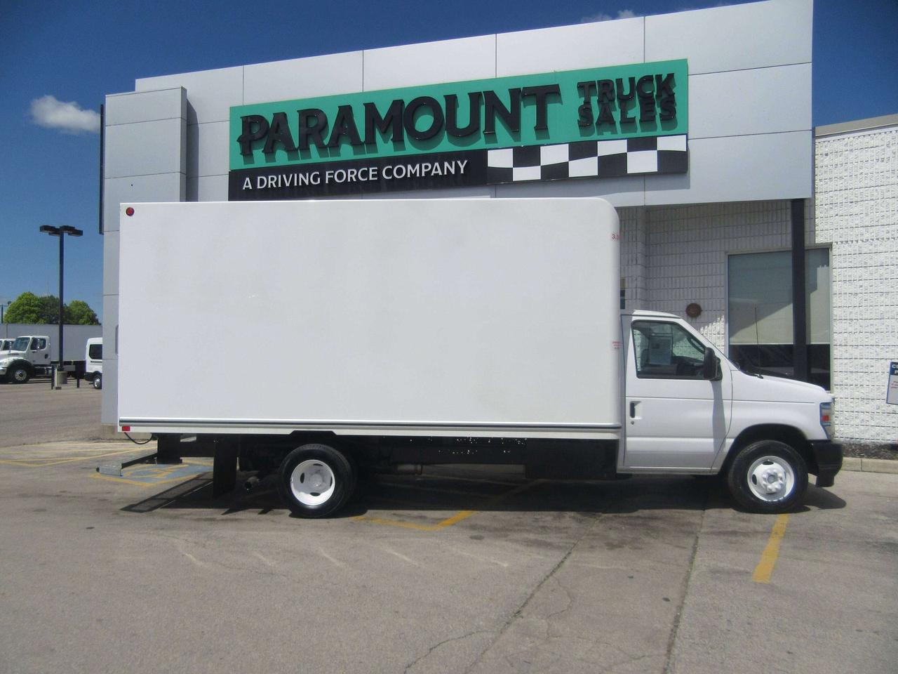 2025 Ford Super Duty E-450 DRW GAS 16FT HIGH BOX CUBE VAN WITH ROLL OUT RAMP Photo