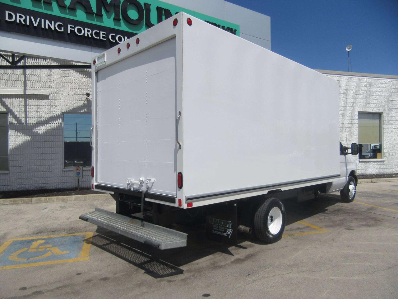 2025 Ford Super Duty E-450 DRW GAS 16FT HIGH BOX CUBE VAN WITH ROLL OUT RAMP Photo