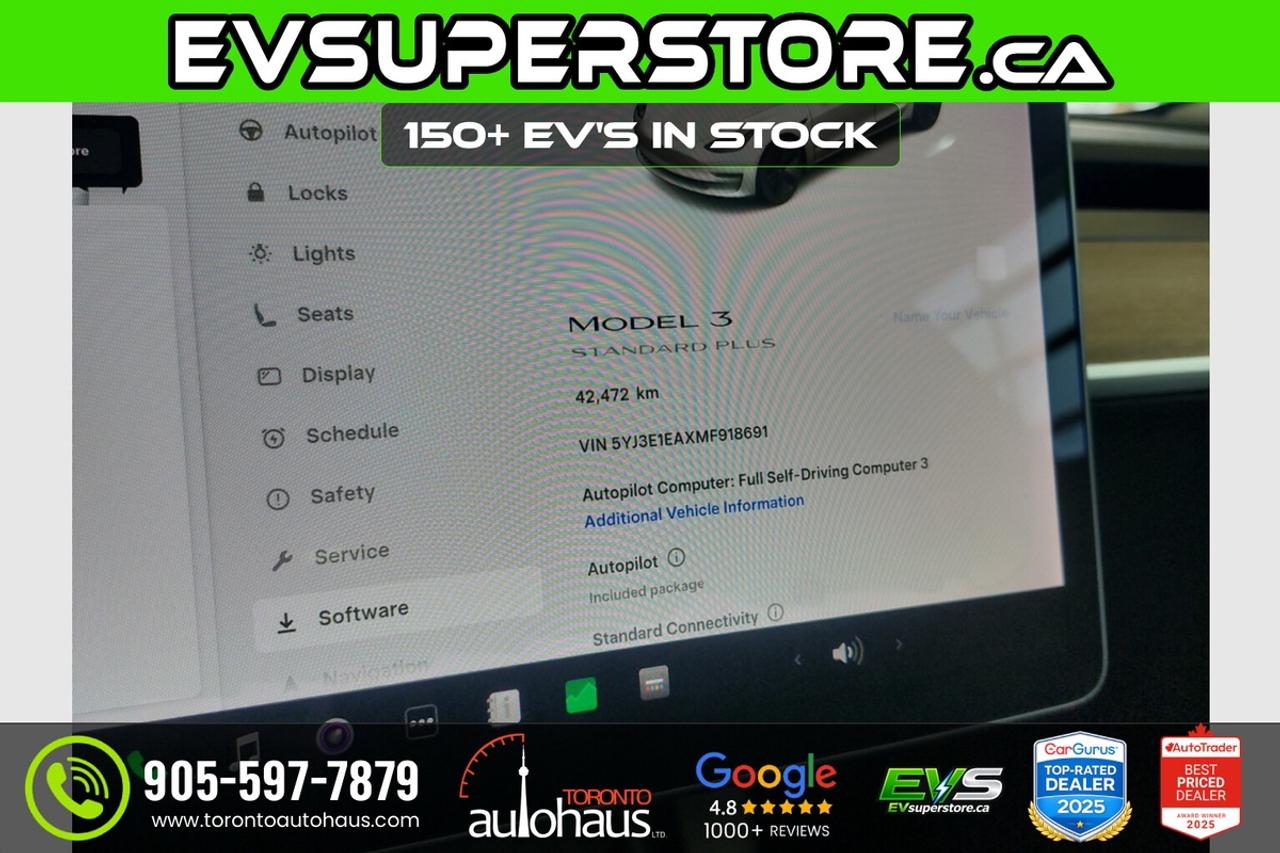 2021 Tesla Model 3 OVER 150 EV'S I EVSUPERSTORE.CA Photo