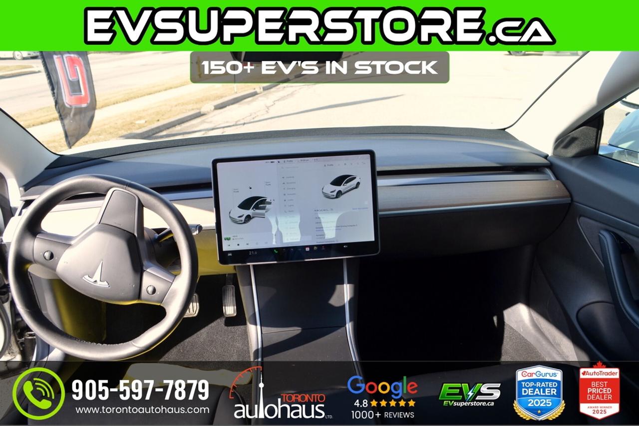 2021 Tesla Model 3 SR+ I OVER 100 TESLAS EVSUPERSTORE.CA Photo