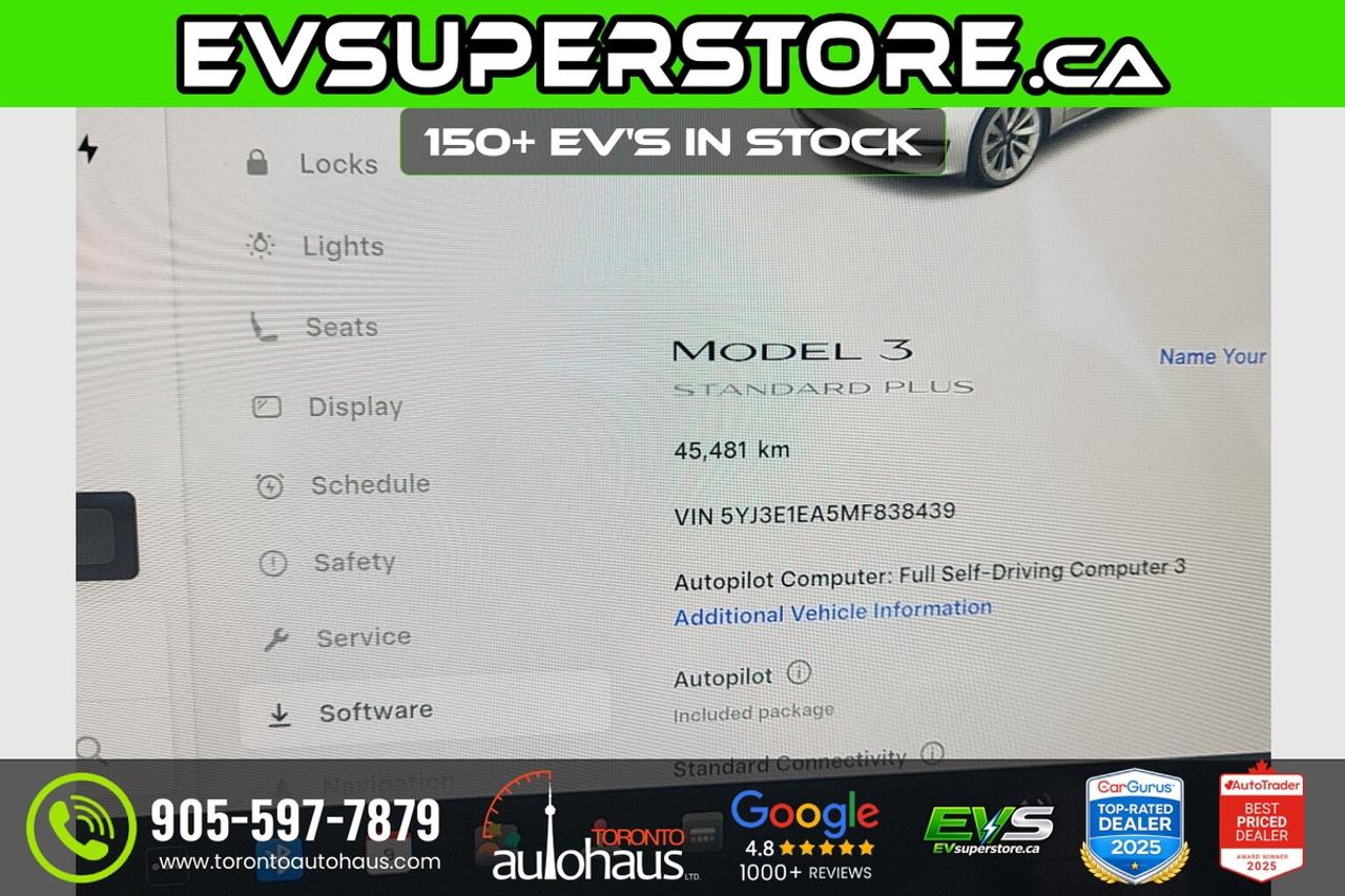 2021 Tesla Model 3 OVER 150 EV'S I EVSUPERSTORE.CA Photo