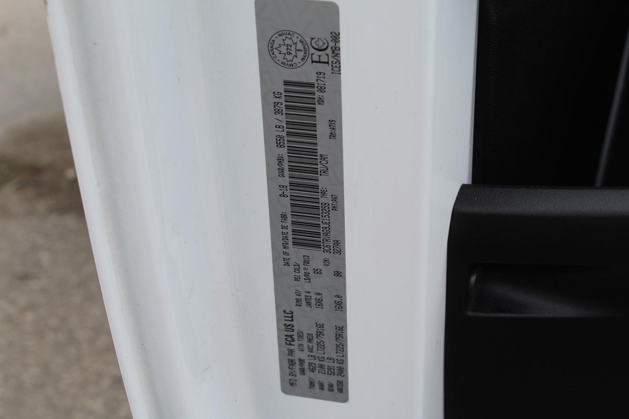 2018 RAM ProMaster 1500 2500 Van 136" Standard Roof, Divider/Shelves Photo