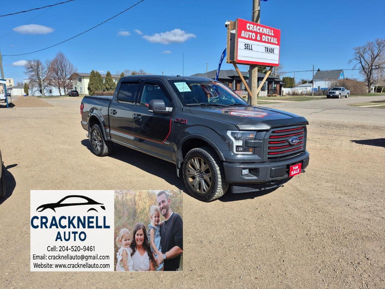 <p>2017 Ford F-150 Lariat Sport - $179 Bi-Weekly + Tax</p><p>Clean title, safetied and serviced!</p><p><em>﻿</em><span style=color:rgb( 15 , 15 , 15 )>Located in Carberry, but capable of bringing to Brandon. Priced to Sell! Carfax Available, excellent condition.</span></p><ul><li><p>Navigation System</p></li><li><p>Backup Camera</p></li><li><p>Bluetooth Connectivity</p></li><li><p>Heated and Ventilated Sport Front Seats</p></li><li><p>Heated Rear Seats</p></li><li><p>Dual-Zone Climate Control</p></li><li><p>Remote Start</p></li><li><p>Panoramic Roof</p></li><li><p>Keyless Entry</p></li><li><p>Blind Spot Monitoring System</p></li><li><p>Lane-Keeping Assist</p></li><li><p>Tonneau Cover</p></li><li><p>Regularly Serviced at Ford Dealership</p></li></ul><p>Financing Available/ Warranty Available /Trades Welcome /<span style=color:rgb( 15 , 15 , 15 )>delivery available.</span></p><p></p><p>Call/Text<u> 204-520-9461</u></p><p></p><p>Dealer #5905</p><p></p><p><strong>Vehicle available for dealer trading, perfect subprime car</strong></p><p></p><p>Treaty cards accepted - 7 Day insurances available meaning you can drive home the same day even if MPI is closed (good for weekends and after hours)</p>
