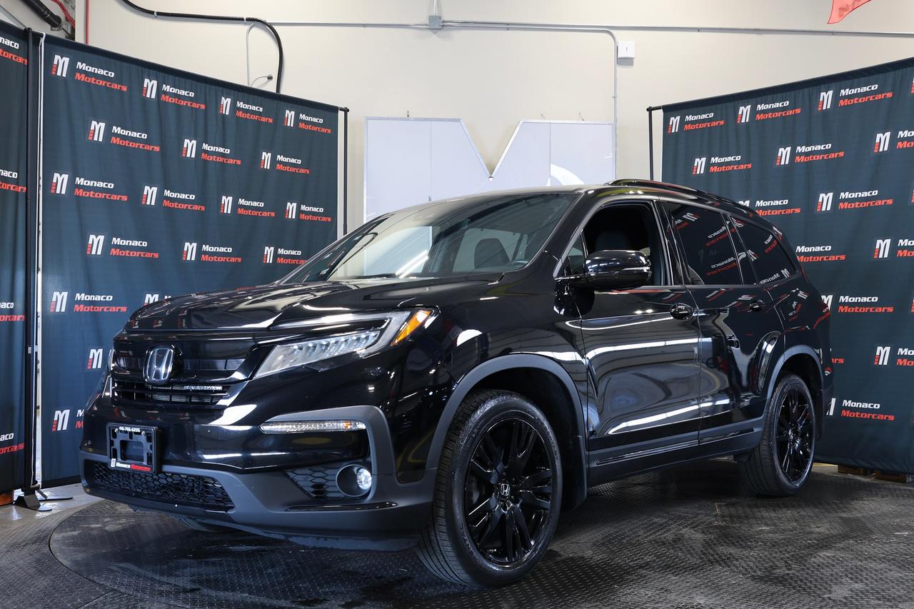 <p class=p1>Special Finance Price: $38,999 | Cash Price: $40,499</p><p class=p1>2022 Honda Pilot Black Edition AWD -&nbsp;No Accidents, Clean CarFax - 7 Seater, DVD Player, Leather, Sunroof, Backup Camera, Navigation, Collision Warning, Active Cruise Control, Road Departure Mitigation, Lane Keep Assist, Blind Spot Assist, Wireless Charging, Front Heated & Ventilated Seats, Rear Heated Seats, Heated Steering Wheel, Power Memory Seats, AUX,&nbsp;And Much More.</p><p class=p1>Second Set of Rims and Winter Tires included</p><p class=p1>Odometer: 114,000 KM.</p><p class=p1>Call Us: (416) 766-6226</p><p class=p1>Monaco Motorcars Inc.</p><p class=p1>Location: 112 King St, Barrie, ON</p><p class=p1>Business Hours:</p><p class=p1>Monday - Friday: 10am - 7pm</p><p class=p1>Saturday: 10am - 5pm</p><p class=p1>Sunday : Closed</p><p class=p1>www.monacomotorcars.com</p><p class=p1>Apply for Financing Online: www.monacomotorcars.com/financing/</p><p class=p1>All our vehicles go through an Ontario Standard Certification Inspection where we make sure the car is safe so you don&rsquo;t have to. An additional cost of $999 will be applied to all Certified vehicles. If not certified as per OMVIC regulations vehicle is not drivable, not certified and not e-tested. Each Certified vehicle comes with an Ontario Safety Certification and a 36-day or 2000 KM Safety Warranty. At Monaco Motorcars, we are revolutionizing the car buying experience. Come see the difference. Full vehicle history is disclosed prior to closing a deal because we want you to know everything about your next vehicle. Countless Financing options are available including $0 DOWN!!! (O.A.C.) All credit types welcome! Bad/Good/No Credit, bankruptcy, consumer proposal, new to Canada, student. Hassle-free approvals. No matter what your credit situation is, You Are Approved. Conditions apply. We Accept Trade-Ins! Bring it by for an Appraisal. Multiple extended warranty options are available to choose from.</p><p class=p1>We Are Proud To Serve Clients All Over Canada & Ontario - Toronto, Markham, Richmond Hill, Mississauga, Oshawa, Etobicoke, Newmarket, Pickering, Whitby, Ajax, North York, Scarborough, Barrie, Orangeville, Waterloo, Milton, Kitchener, Ottawa, Aurora, London, Kingston, Hamilton, Muskoka, Belleville, Brant, Brantford, Brockville, Cornwall, Windsor, Sudbury, Guelph, Orillia, Sarnia, Timmins, Thunder Bay, Welland, Pembroke, St Catharines, St. Thomas, Thorold, Ottawa, Owen Sound, Haldimand County, Kenora and Niagara Falls.</p><p class=p1>PRICES DISPLAYED: HST and licensing fees are not included.</p><p class=p1>FINANCING OPTIONS: Enjoy rates as low as 6.99% with $0 down and no payments for 3 months (O.A.C). Our expert financing team partners with major banks and lenders to secure the lowest rates and most flexible terms for your car loan. A $999 financing fee applies.</p><p class=p1>We strive to provide accurate and up-to-date listing information; however, Monaco Motorcars is not responsible for any errors, omissions, or typographical mistakes. Prices are subject to change without notice. Please contact us to confirm details.</p>