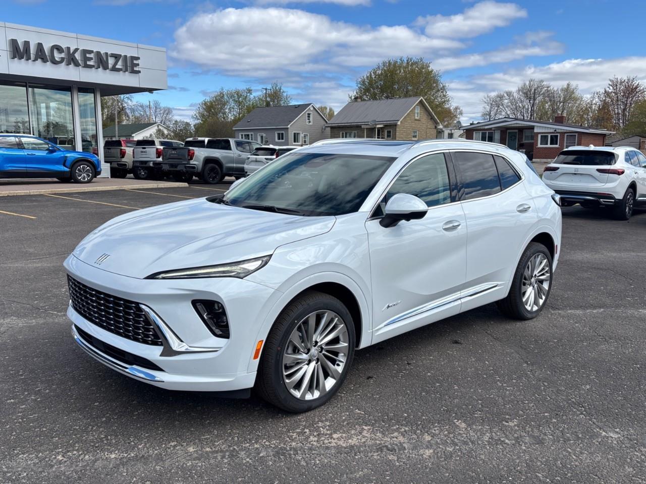 2026 Buick Envision Avenir New 2026 Luxurious 5 Passenger AWD SUV with 20 Pearl Nickel Alloy Wheels, Panoramic Sunroof, Head-Up Drivers Display, Heated and Cooled Front Seats, Heated Second Row Outboard Seats, Drivers Message S Photo