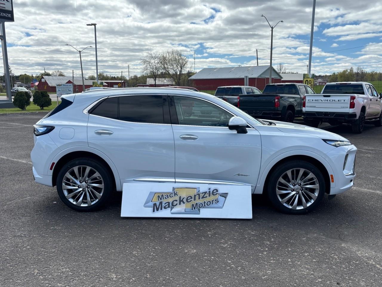 2026 Buick Envision Avenir New 2026 Luxurious 5 Passenger AWD SUV with 20 Pearl Nickel Alloy Wheels, Panoramic Sunroof, Head-Up Drivers Display, Heated and Cooled Front Seats, Heated Second Row Outboard Seats, Drivers Message S Photo