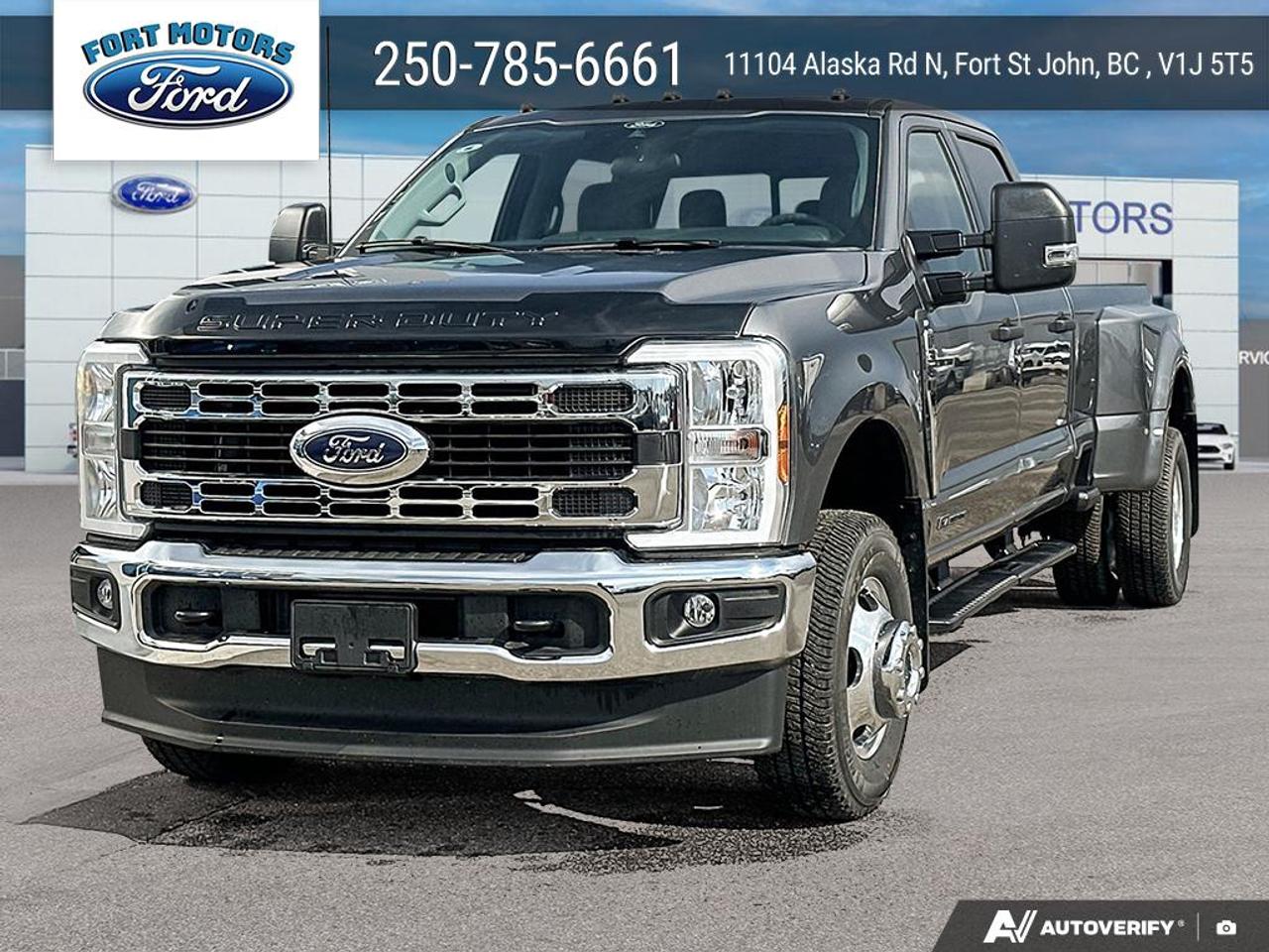 <p>Get ready to conquer any job or adventure with the brand new 2026 Ford SuperDuty F-350® XLT, now available at Fort Motors. This rugged pickup truck is built to perform, boasting a powerful 6.7L Power Stroke V8 Diesel engine paired with a smooth 10-speed automatic TorqShift transmission, ensuring you have the muscle and efficiency you need for demanding tasks. Its robust 4-wheel drive system and all-terrain tires are ready to tackle any road, or lack thereof, with confidence.</p>
<p>Step inside the spacious cabin and experience the comfort and practicality of the XLT trim. The Carbonized Grey Metallic exterior is sure to turn heads, while the interior features durable cloth seating and all-weather mats, designed to withstand the rigors of work and play. With features like a rear window defroster and a power sliding rear window, youll maintain optimal visibility and comfort in any Canadian weather condition.</p>
<p>This F-350® XLT is more than just a truck; its a mobile command center and a reliable partner. Whether youre hauling heavy loads, towing your toys, or exploring off the beaten path, this SuperDuty is engineered to exceed expectations. Visit Fort Motors today and discover the unparalleled capability of this exceptional new Ford SuperDuty.</p>
<p>Here are 5 features with the most sizzle:</p>
<ul>
<li><strong>6.7L Power Stroke V8 Diesel Engine:</strong> Unleash legendary power and torque for unmatched towing and hauling capability.</li>
<li><strong>FX4 Off-Road Package:</strong> Conquer challenging terrain with enhanced off-road capabilities, including skid plates for underbody protection.</li>
<li><strong>5th Wheel/Gooseneck Hitch Prep:</strong> Seamlessly integrate your heavy-duty towing setup for maximum versatility.</li>
<li><strong>Tough Bed Spray-In Bedliner:</strong> Protect your truck bed from scratches, dents, and the elements, keeping it looking sharp for years.</li>
<li><strong>Remote Start:</strong> Warm up or cool down your truck before you even step outside, ensuring comfort from the moment you get in.</li>
</ul>
<p><strong><em>Powered by AutoIntelligence™</em></strong></p>
<p>Vehicle information has been generated using artificial intelligence and is provided for informational purposes only. While efforts are made to ensure accuracy, please confirm all details directly with the dealer.</p>
