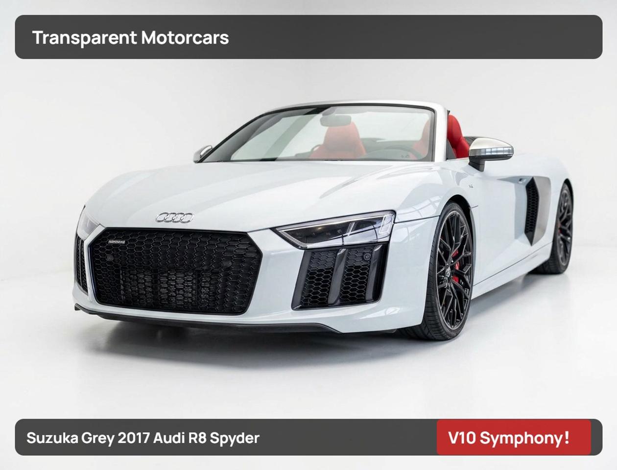 Used 2017 Audi R8 SPYDER for sale in Richmond, BC