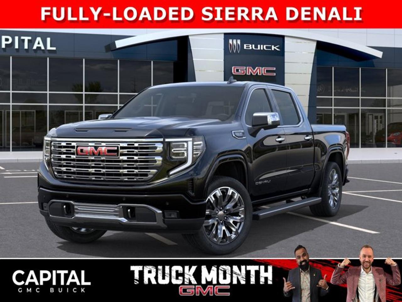 Check out this 2026 Sierra 1500 Crew Cab Denali with the RESERVE PACKAGE. Equipped with a ton of options like Heated and Cooled Seats, POWER SUNROOF, Heated Steering, Body Color Arch Moldings, 360 CAM, Rear Streaming Camera Mirror, Heads-up Display, 22 Inch Wheels, Heated Rear Seats, Massive Touchscreen, Power Assist Steps, and so much more... CALL NOWAsk for the Internet Department for more information or book your test drive today! Text 825-445-0521 for fast answers at your fingertips!AMVIC Licensed Dealer - Licence Number B1044900Disclaimer: All prices are plus taxes and include all cash credits and loyalties. See dealer for details. AMVIC Licensed Dealer # B1044900