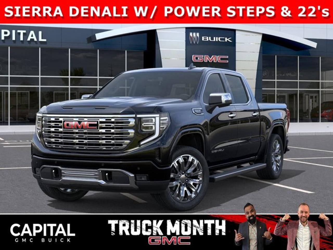 Check out this 2026 Sierra 1500 Crew Cab Denali with the RESERVE PACKAGE. Equipped with a ton of options like Heated and Cooled Seats, POWER SUNROOF, Heated Steering, Body Color Arch Moldings, 360 CAM, Rear Streaming Camera Mirror, Heads-up Display, 22 Inch Wheels, Heated Rear Seats, Massive Touchscreen, Power Assist Steps, and so much more... CALL NOWAsk for the Internet Department for more information or book your test drive today! Text 825-445-0521 for fast answers at your fingertips!AMVIC Licensed Dealer - Licence Number B1044900Disclaimer: All prices are plus taxes and include all cash credits and loyalties. See dealer for details. AMVIC Licensed Dealer # B1044900