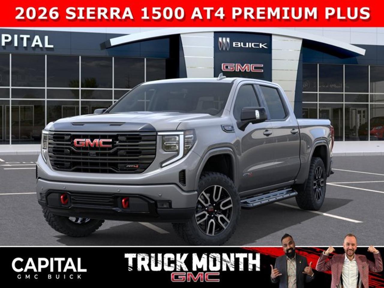 Dont miss out on this limited production Sierra 1500 AT4! Fully Equipped with the Premium Plus Package, Technology Package, Heated and Cooled Bucket Seats, Heated Rear Seats, Heated Steering, 360 CAM, 15 Heads-up Display, Rear Streaming Camera Mirror, Body Color Wheel Arch Moldings, Power Sunroof, Wireless Charger, Dual Exhaust, 2 Inch Factory Lift and so much more... This rare truck can be yours so CALL NOWAsk for the Internet Department for more information or book your test drive today! Text 825-445-0521 for fast answers at your fingertips!AMVIC Licensed Dealer - Licence Number B1044900Disclaimer: All prices are plus taxes and include all cash credits and loyalties. See dealer for details. AMVIC Licensed Dealer # B1044900